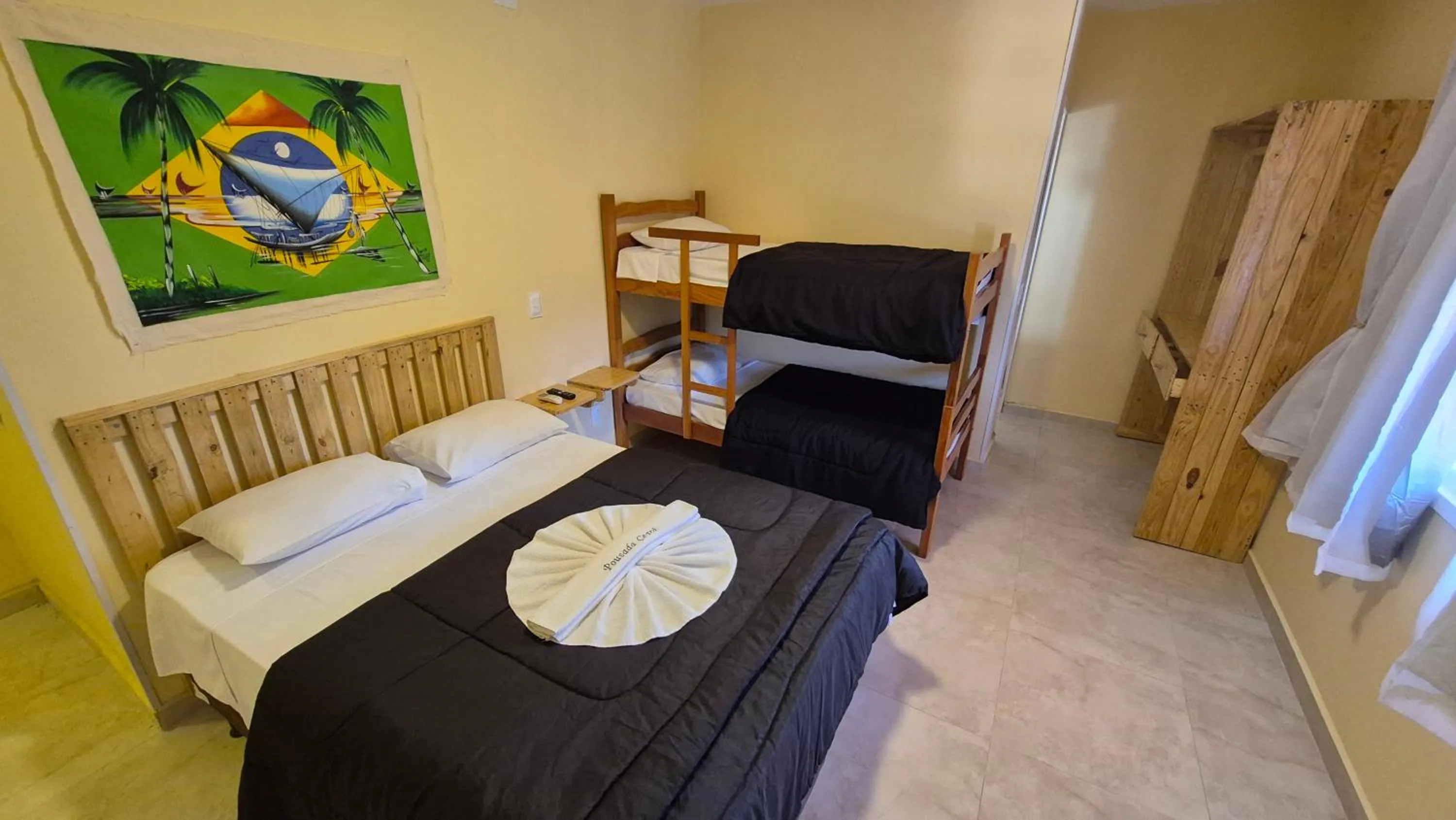 Bed in Pousada Ceará - Porto das Dunas