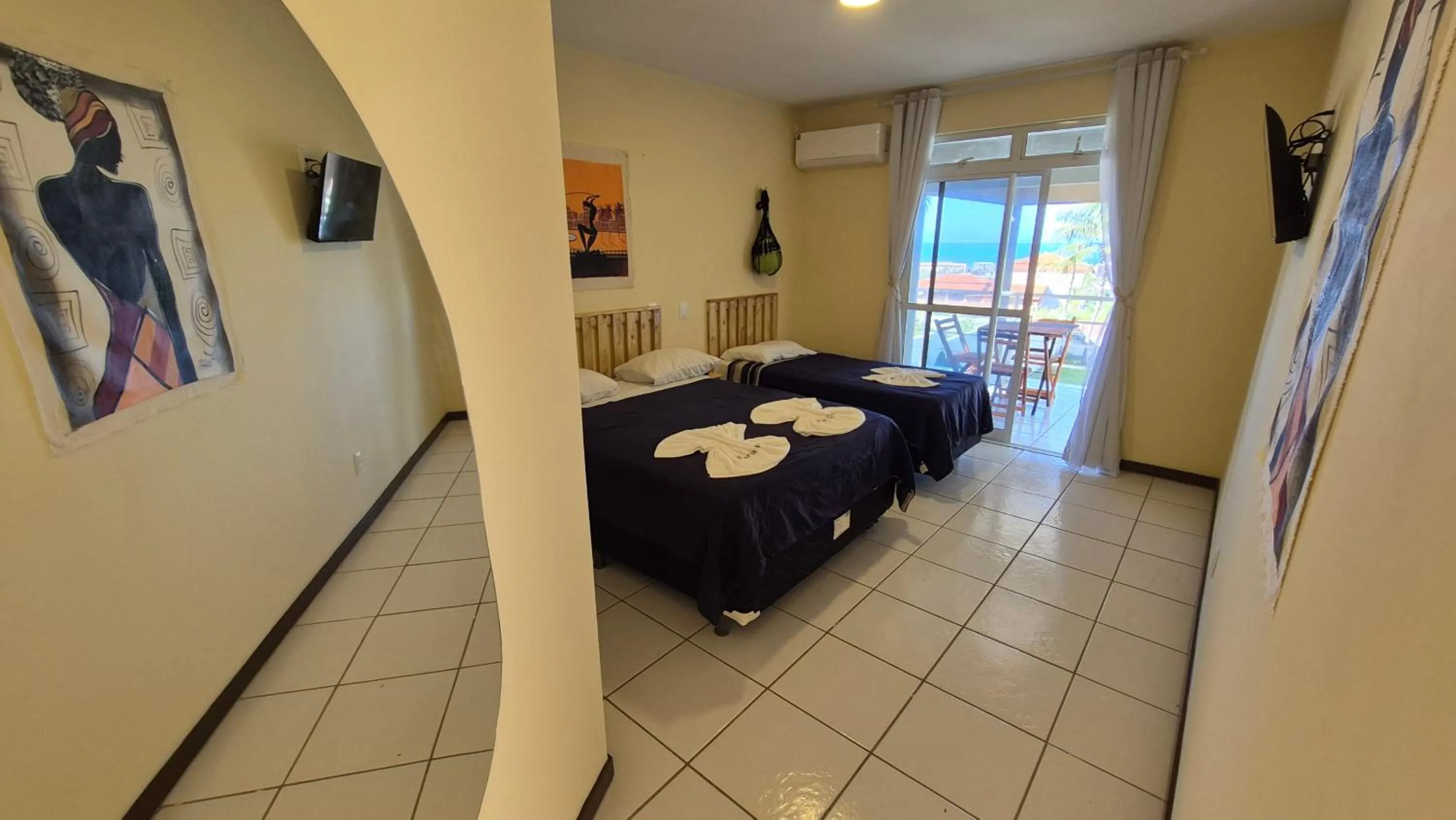 Bed in Pousada Ceará - Porto das Dunas