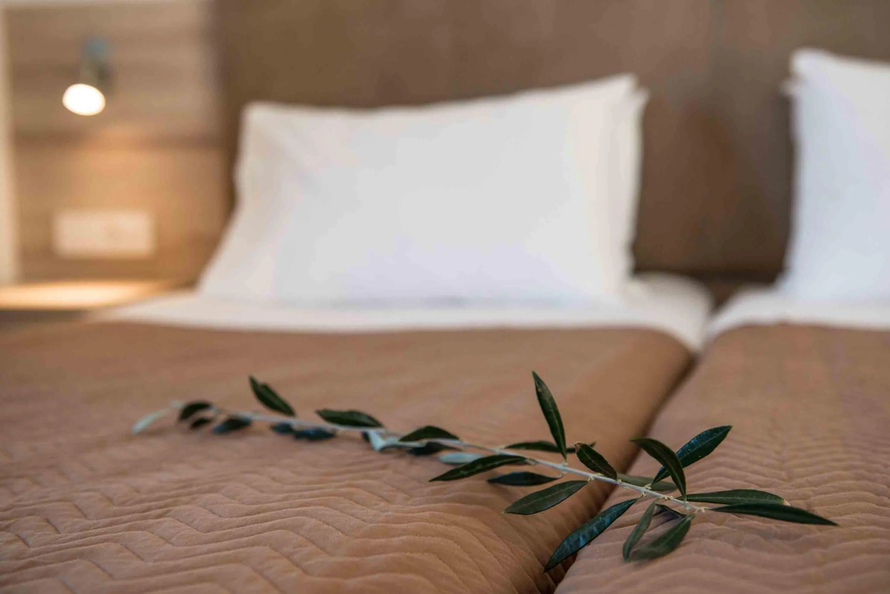 Decorative detail, Bed in Gerona Mare Apartments