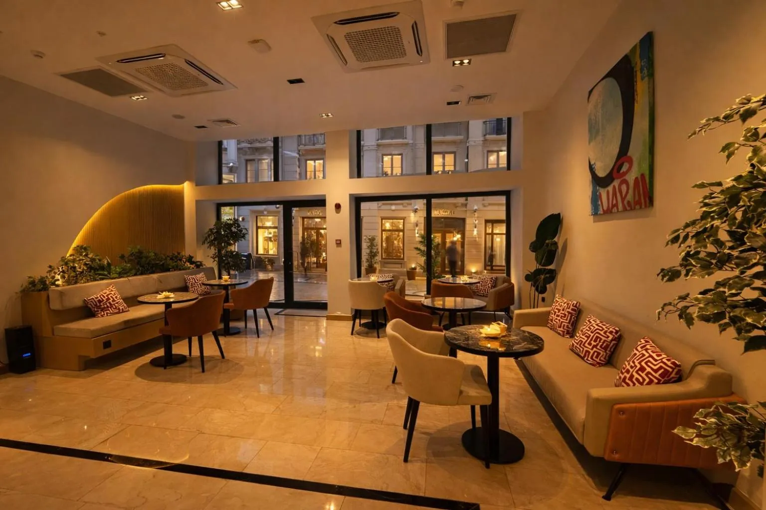 Seating area in Mandala Karaköy Hotel