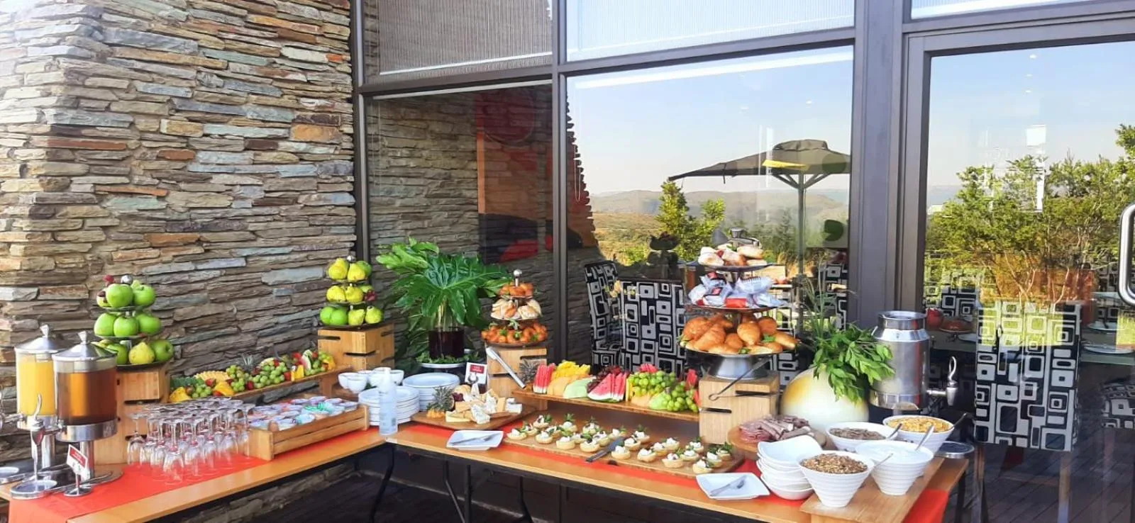 Continental breakfast in Maropeng Boutique Hotel