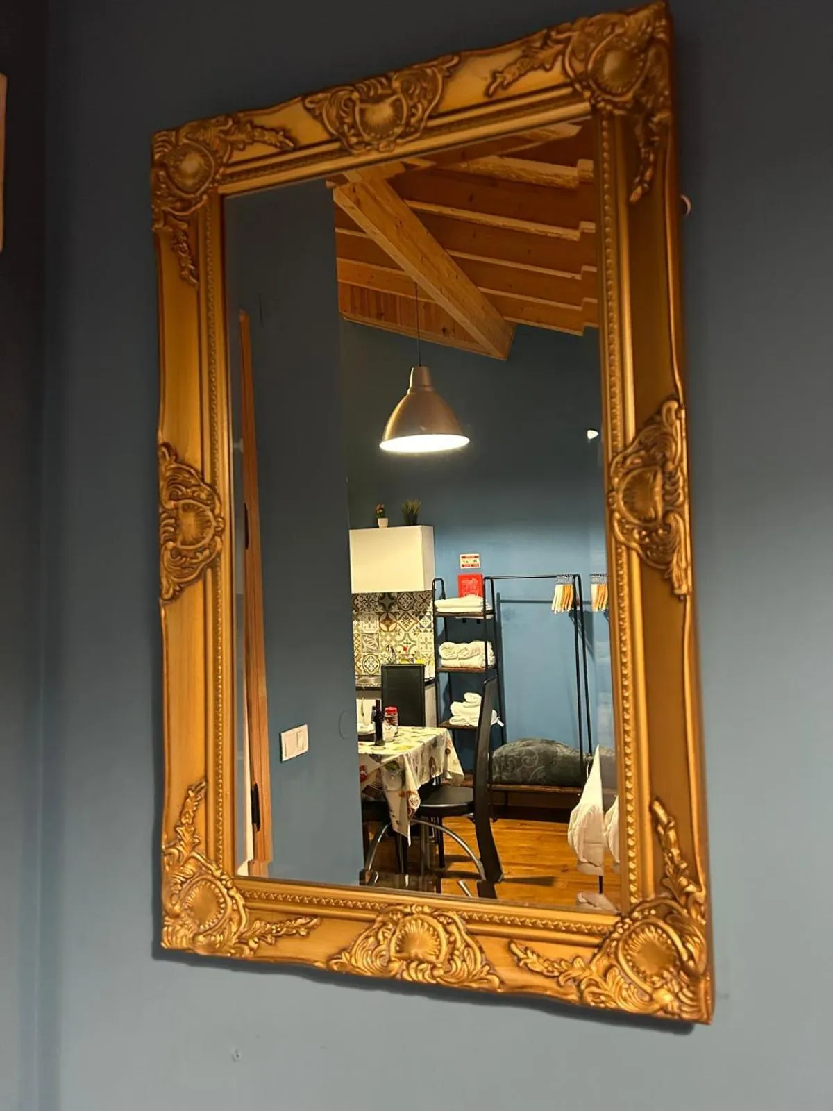 Kitchen or kitchenette in Sao Jorge Apartments & Suites