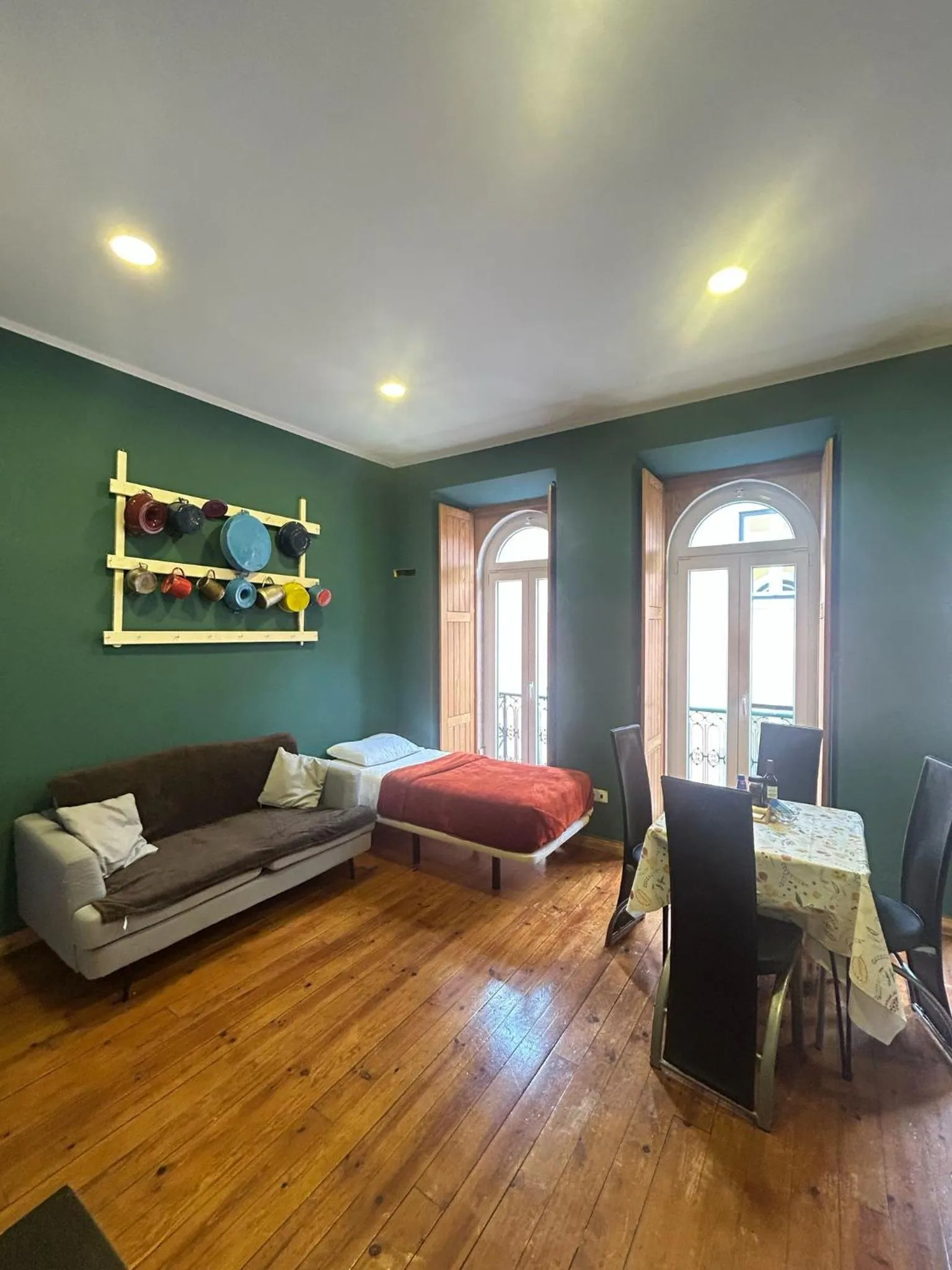 Bed in Sao Jorge Apartments & Suites