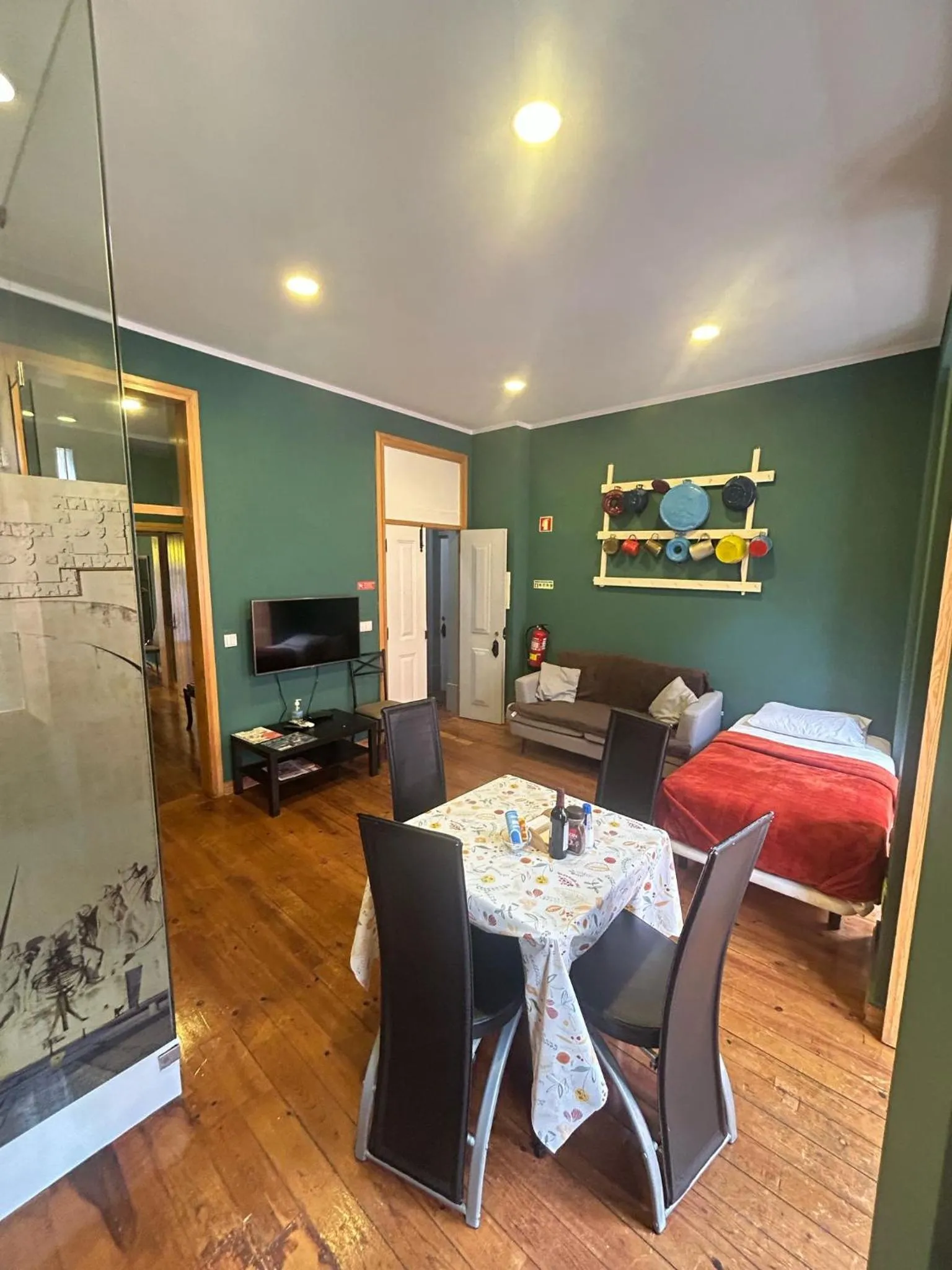 Bed in Sao Jorge Apartments & Suites