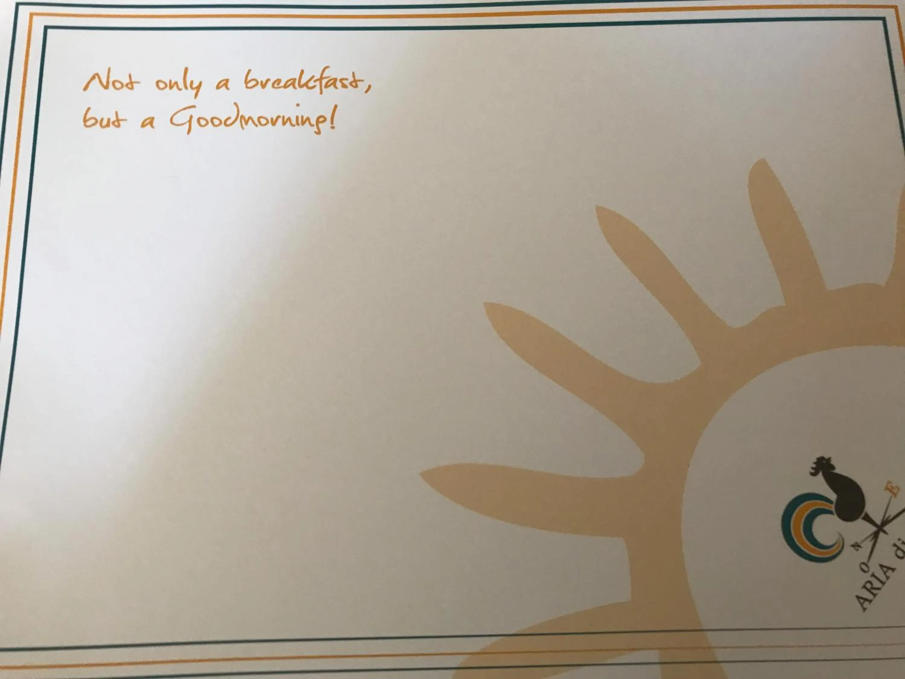 Food and drinks in Aria di Casa Country Resort