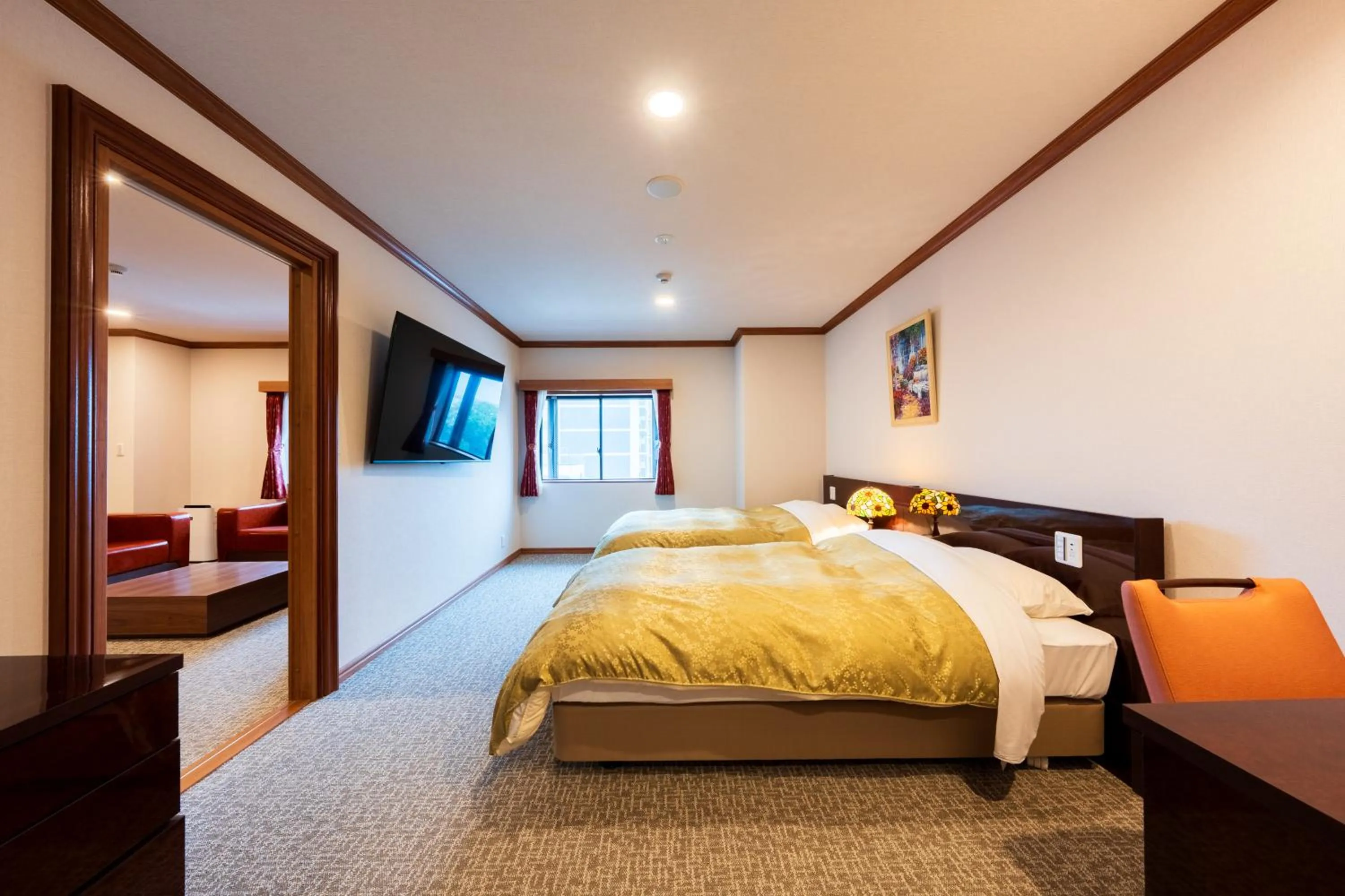 Photo of the whole room, Bed in BeppuOnsen Hotel Sansenkaku