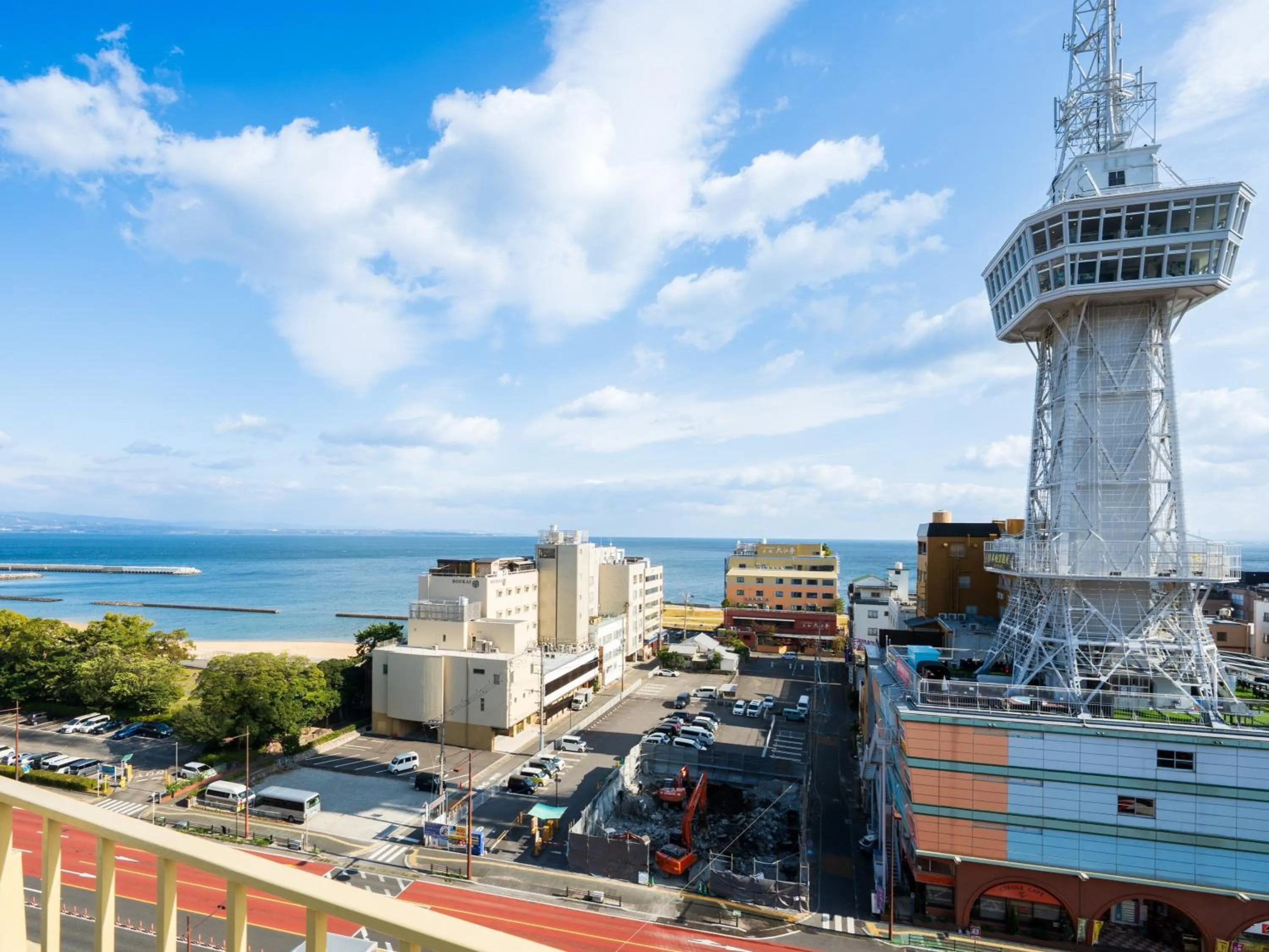 Natural landscape in BeppuOnsen Hotel Sansenkaku