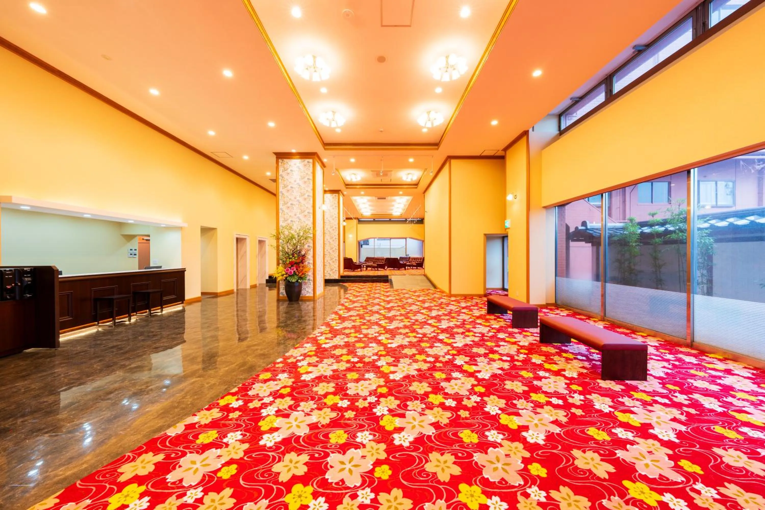 Lobby or reception in BeppuOnsen Hotel Sansenkaku