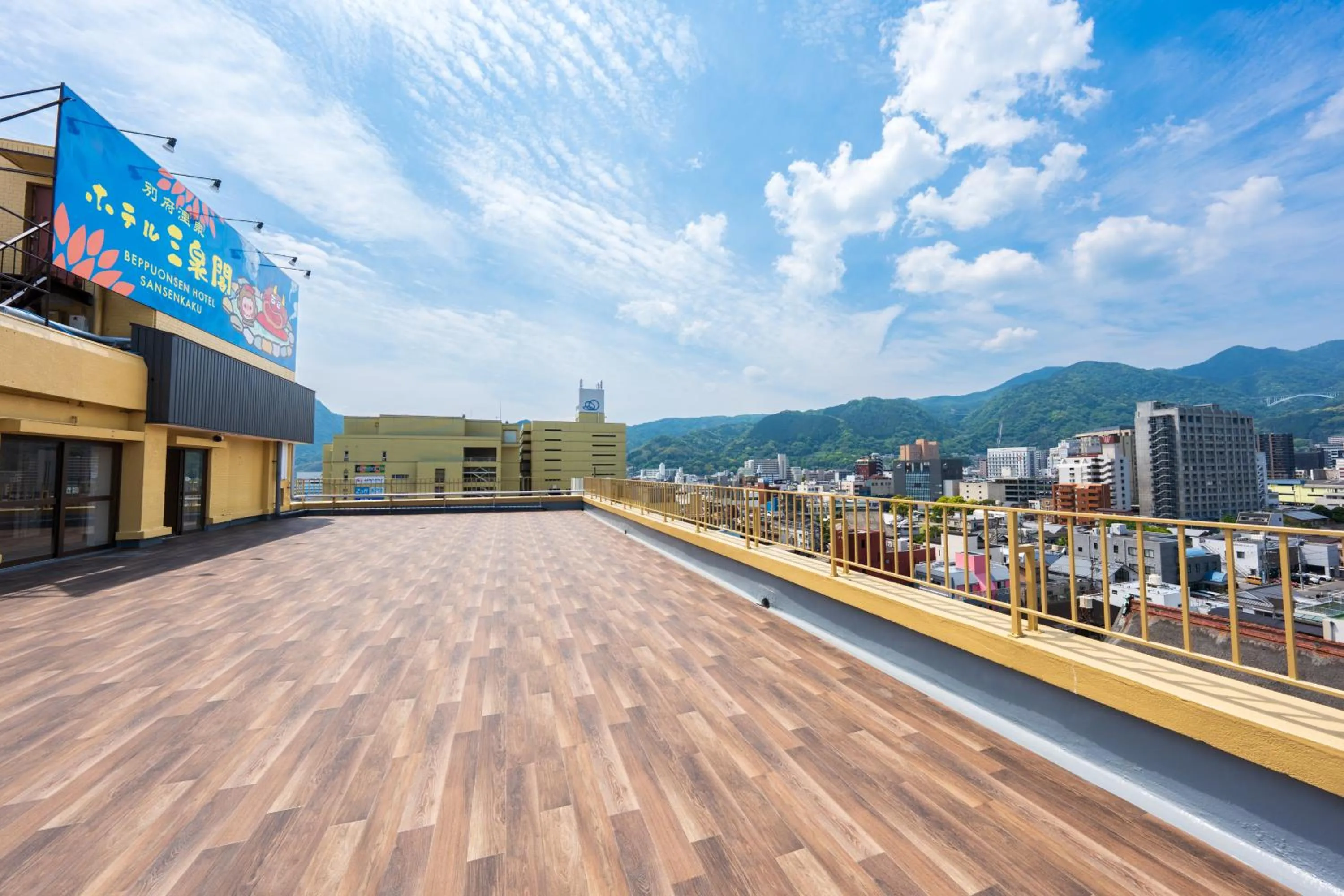 Natural landscape in BeppuOnsen Hotel Sansenkaku