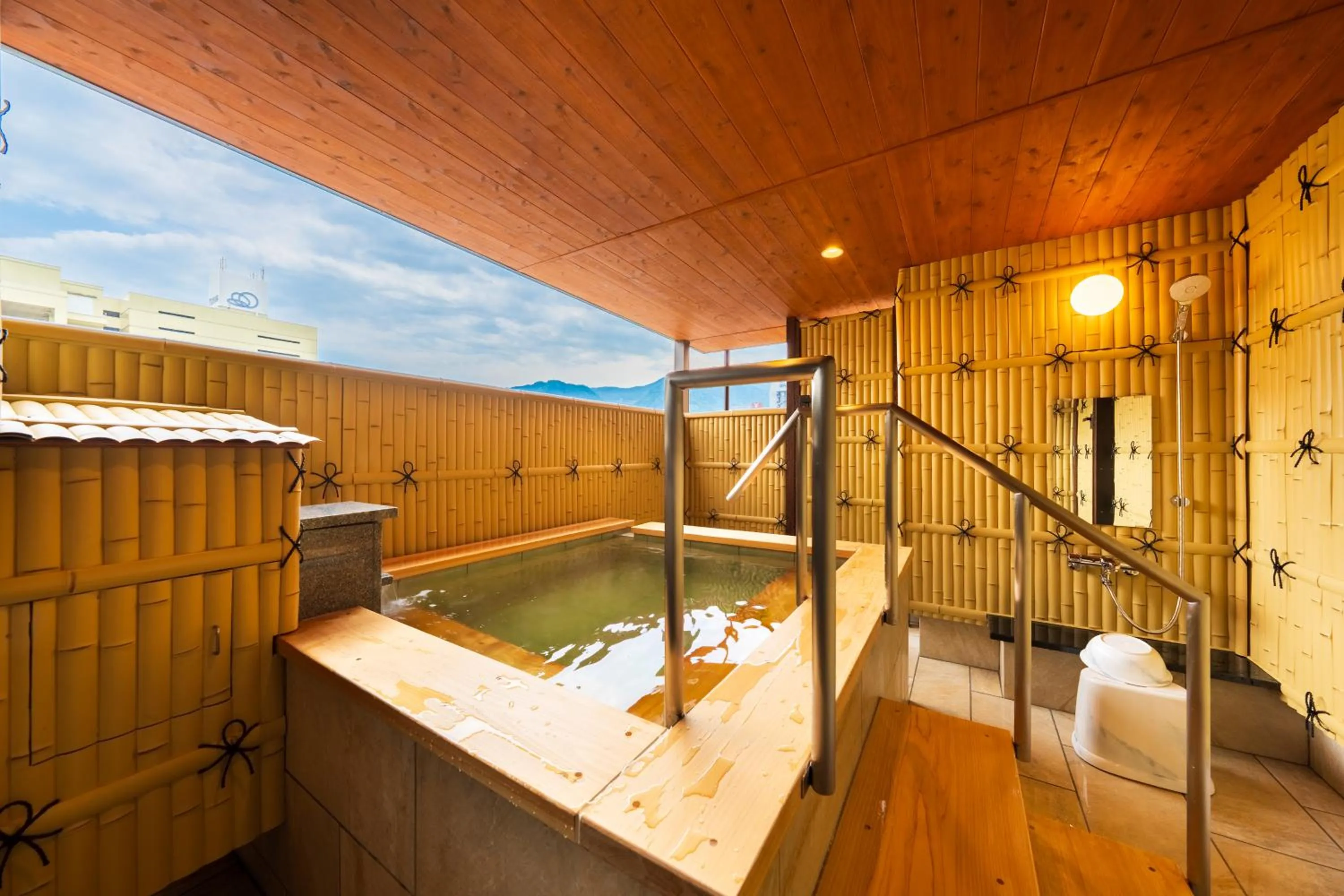 Bathroom in BeppuOnsen Hotel Sansenkaku