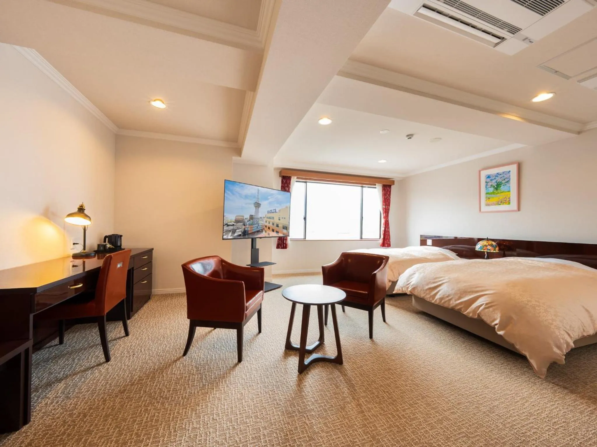 Photo of the whole room, Bed in BeppuOnsen Hotel Sansenkaku