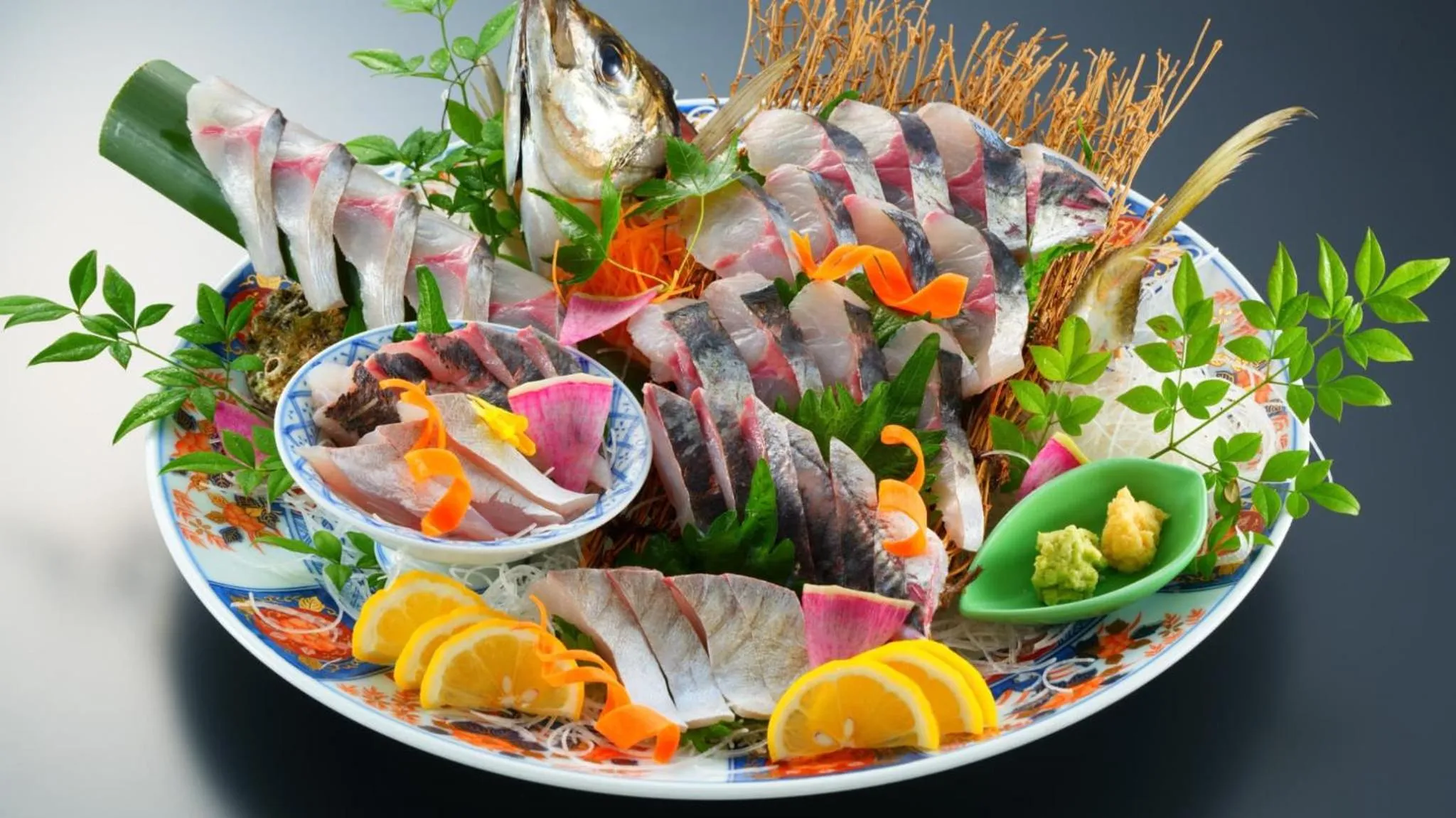 Food in BeppuOnsen Hotel Sansenkaku