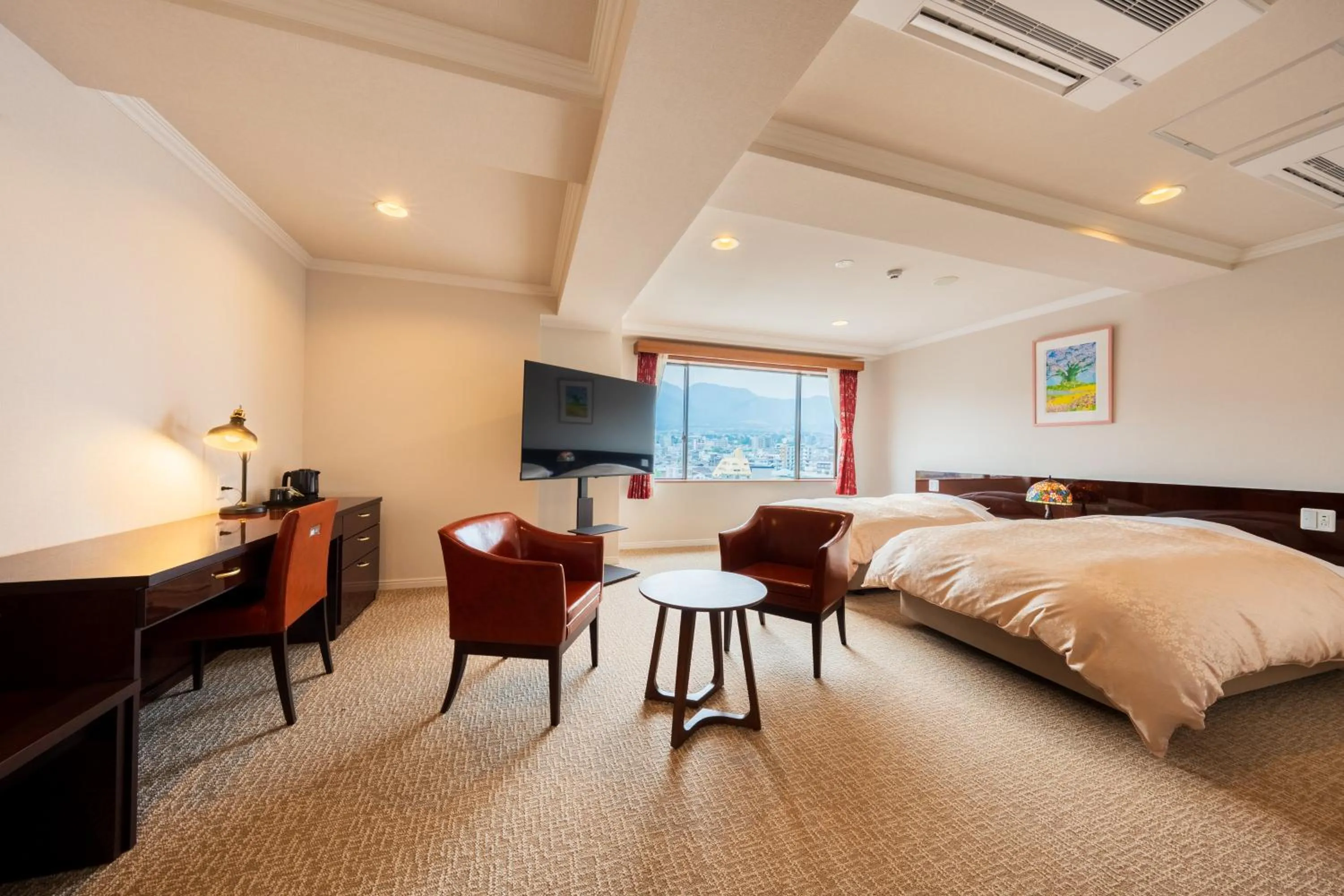 Photo of the whole room, Bed in BeppuOnsen Hotel Sansenkaku