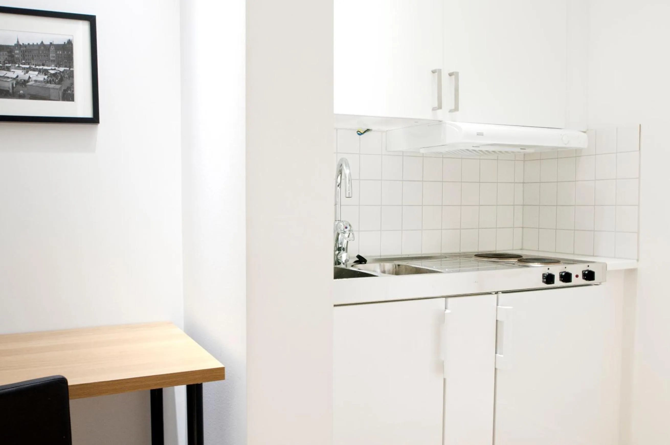 Kitchen or kitchenette in Continental Apartment Hotel Sundsvall