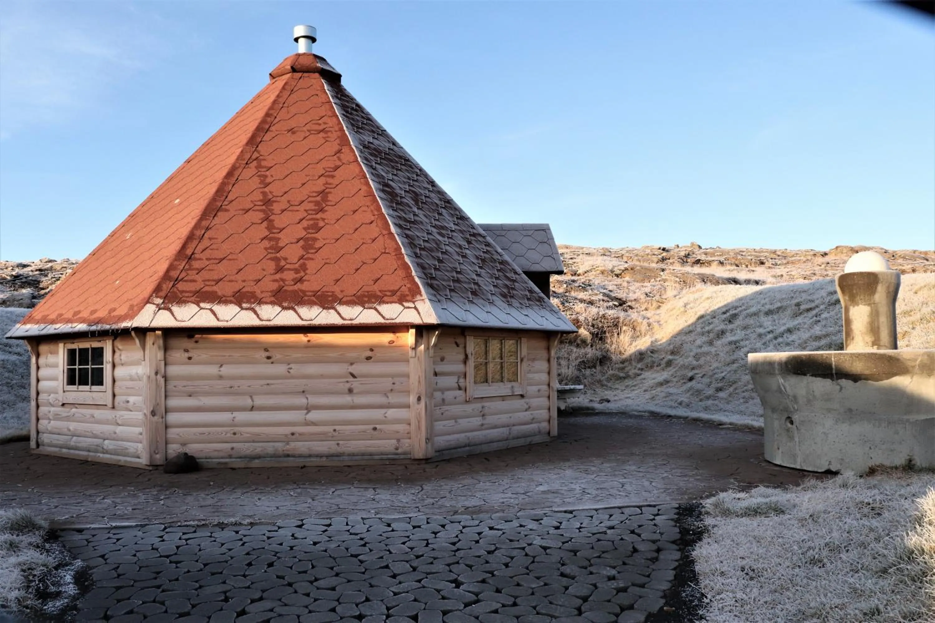 BBQ facilities in Fossatun Camping Pods & Cottages - Sleeping Bag Accommodation