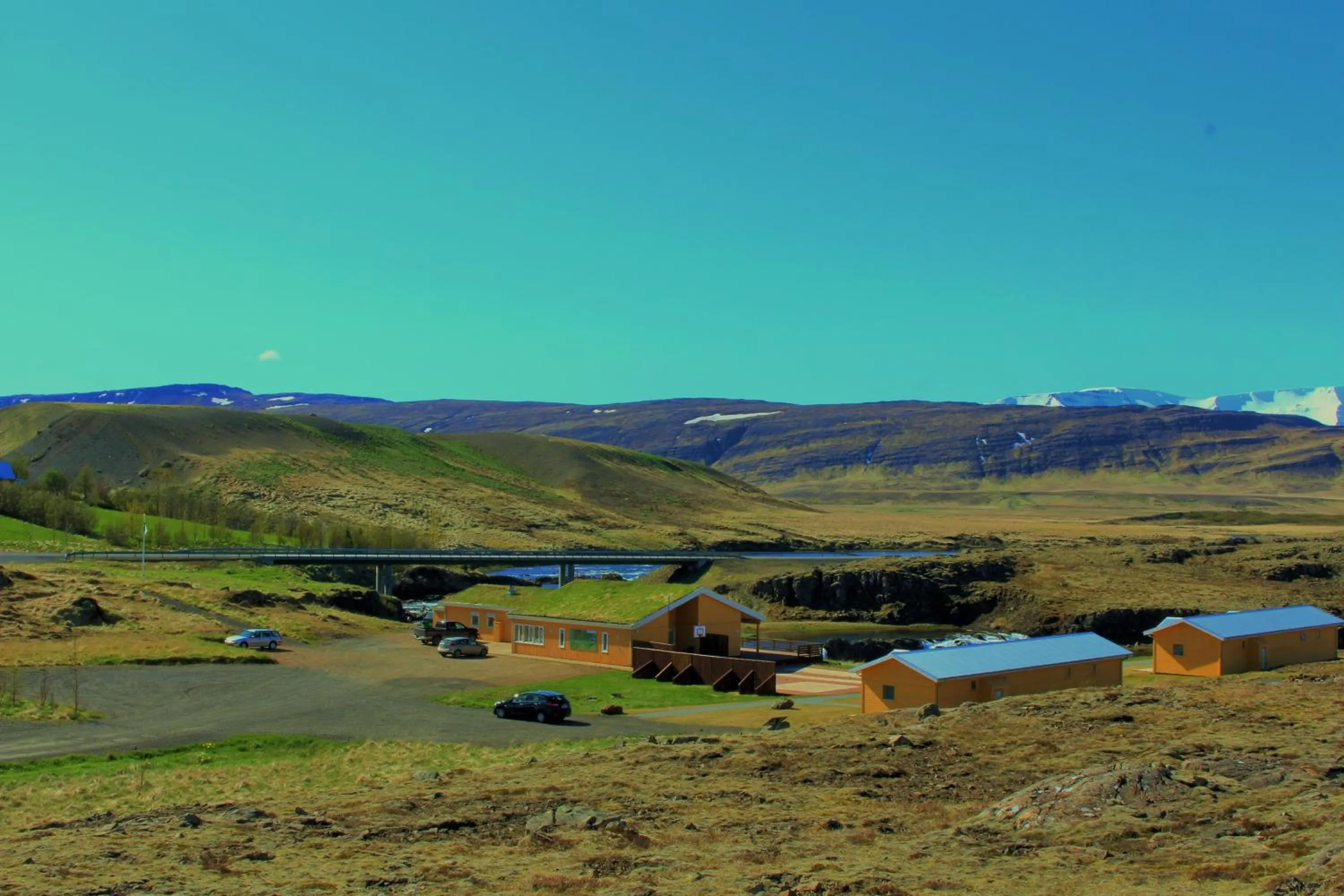 River view in Fossatun Camping Pods & Cottages - Sleeping Bag Accommodation