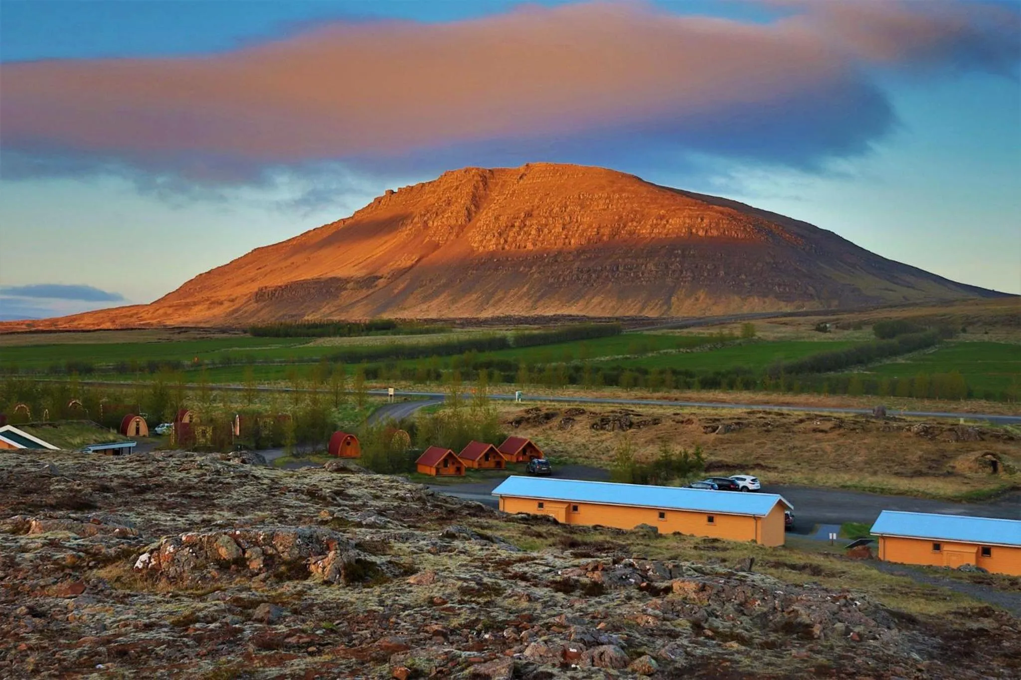 Natural landscape in Fossatun Camping Pods & Cottages - Sleeping Bag Accommodation