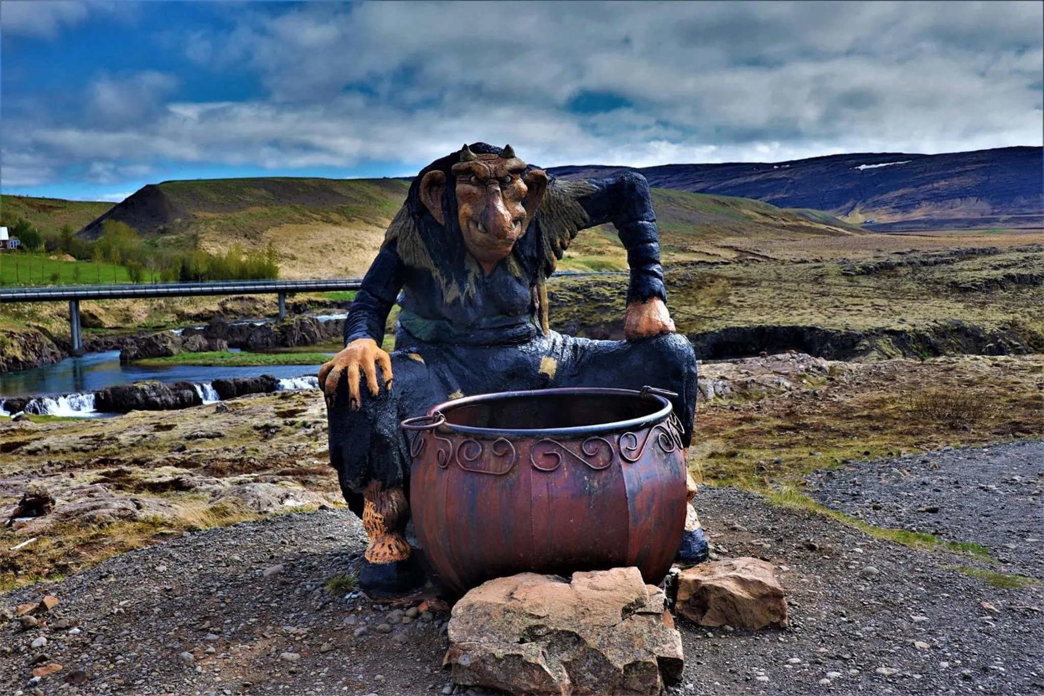 Children play ground in Fossatun Camping Pods & Cottages - Sleeping Bag Accommodation