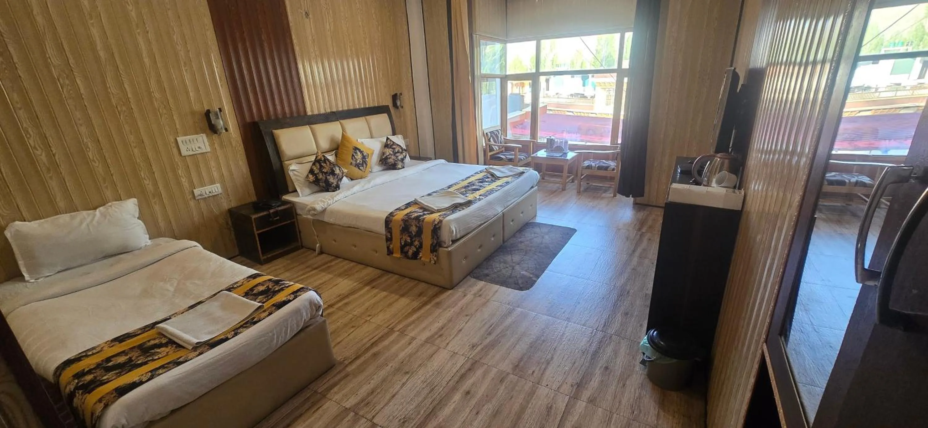 Bed in The White Yak Hotel