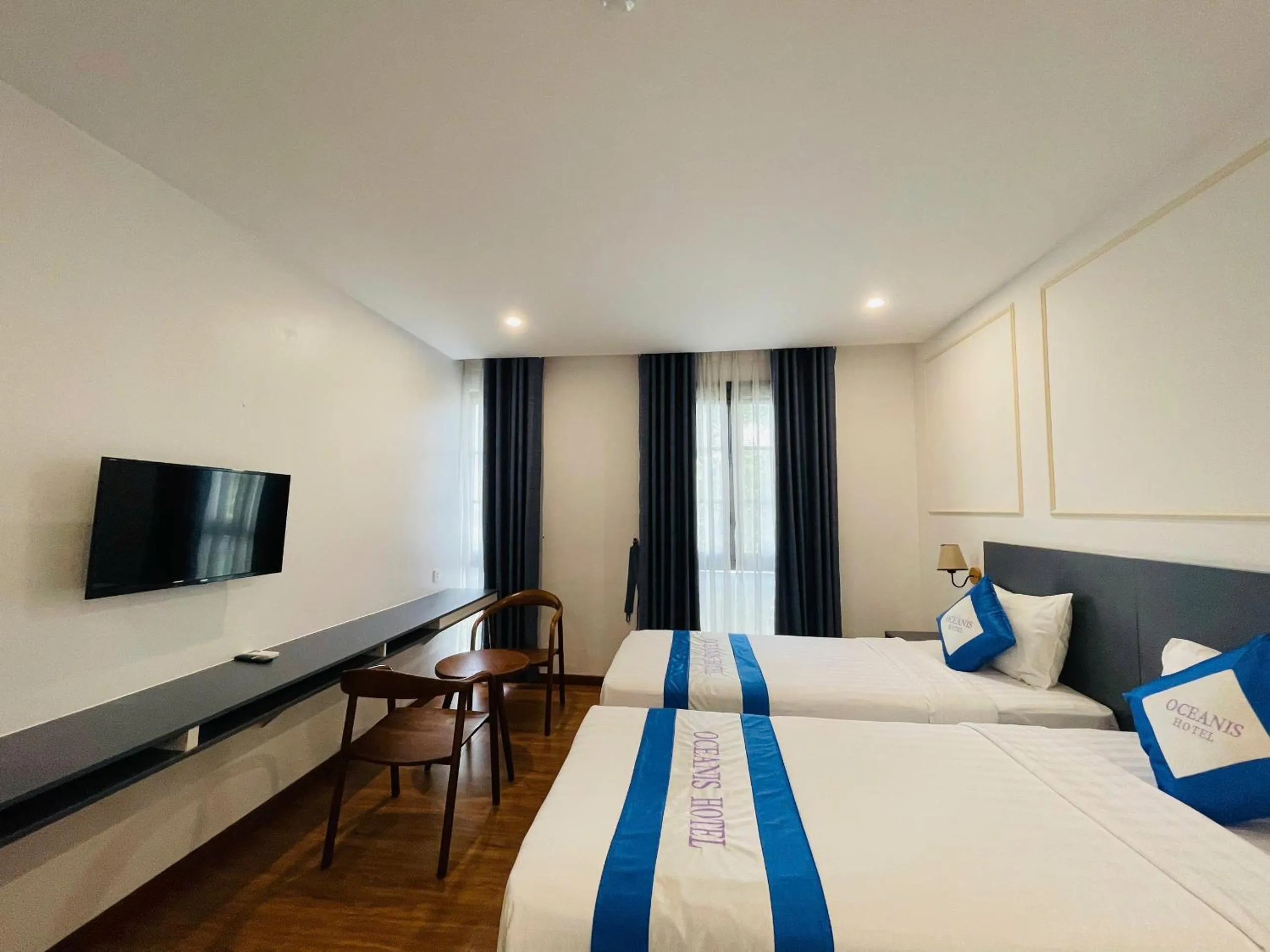 Bed in Oceanis Hotel