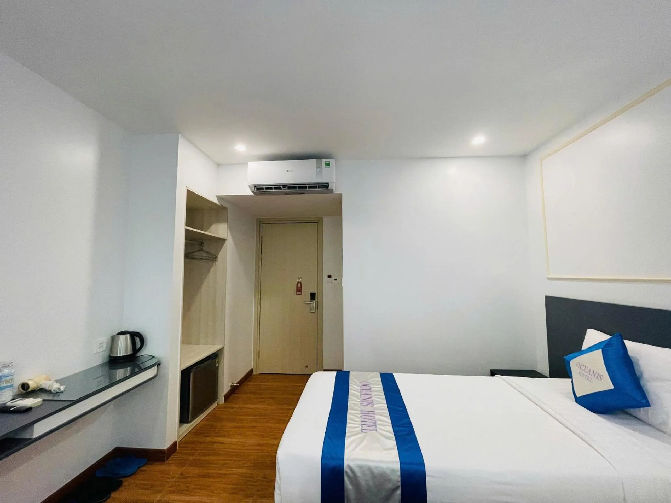 Bed in Oceanis Hotel