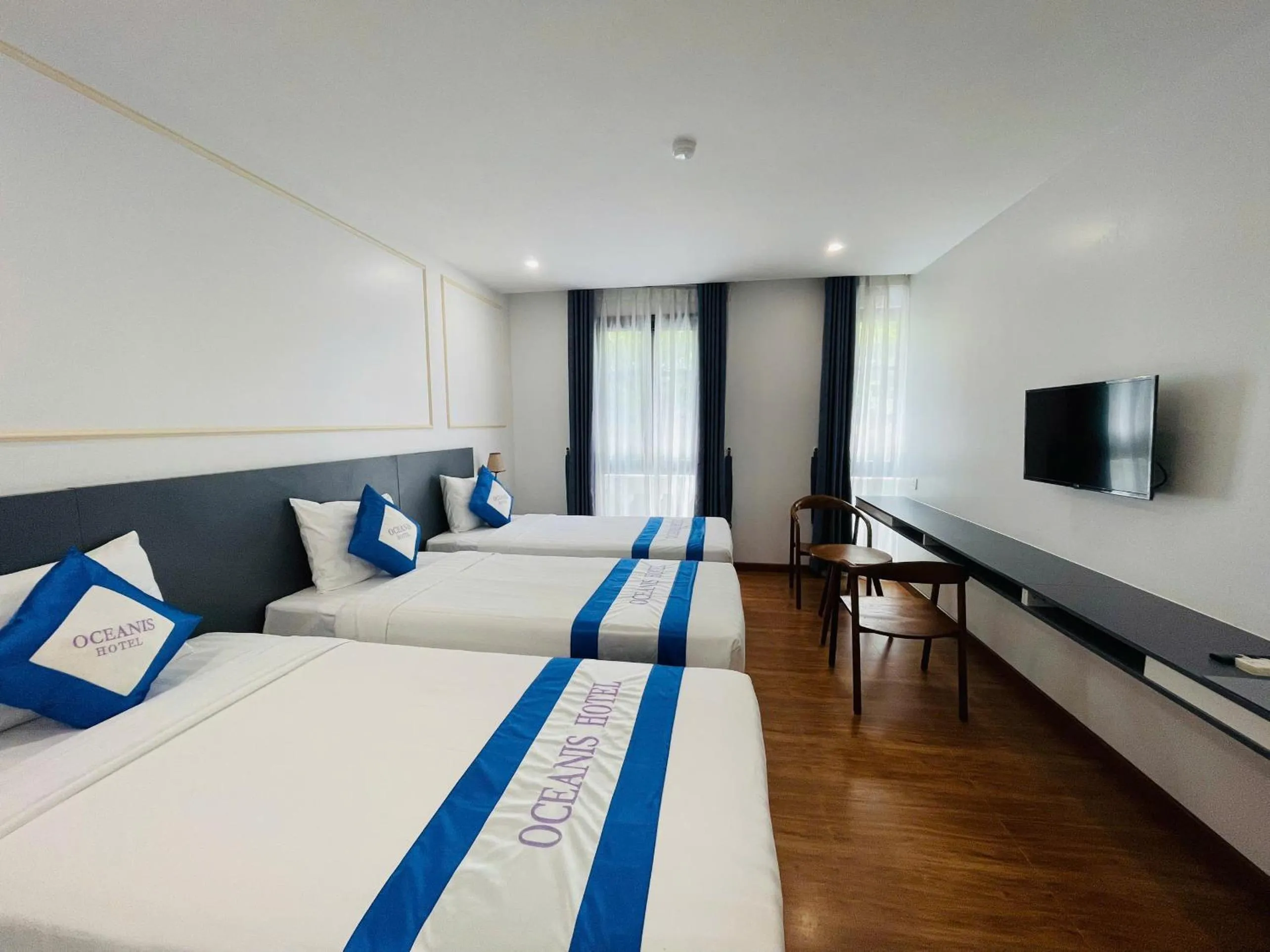 Bed in Oceanis Hotel