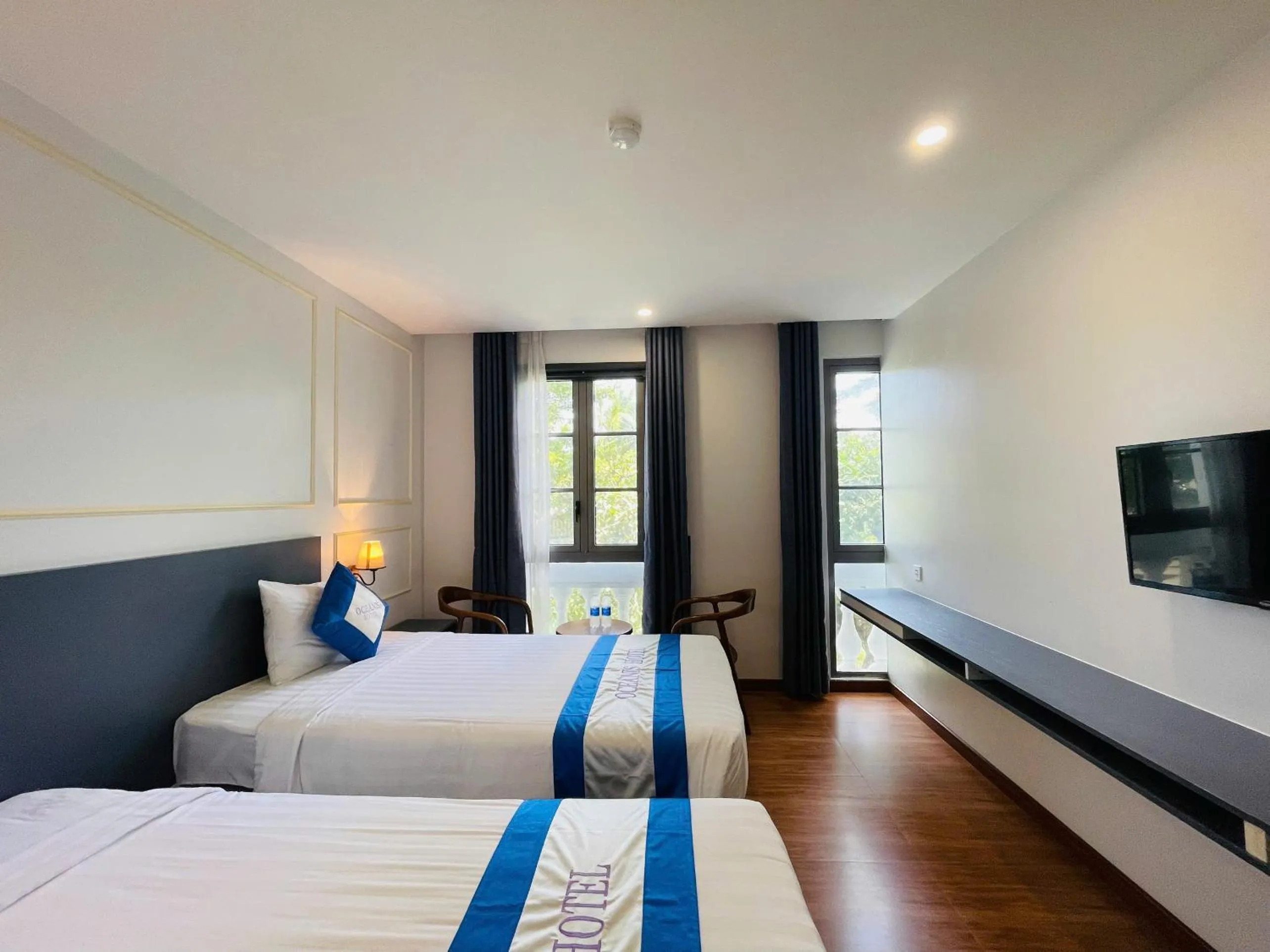 Bed in Oceanis Hotel