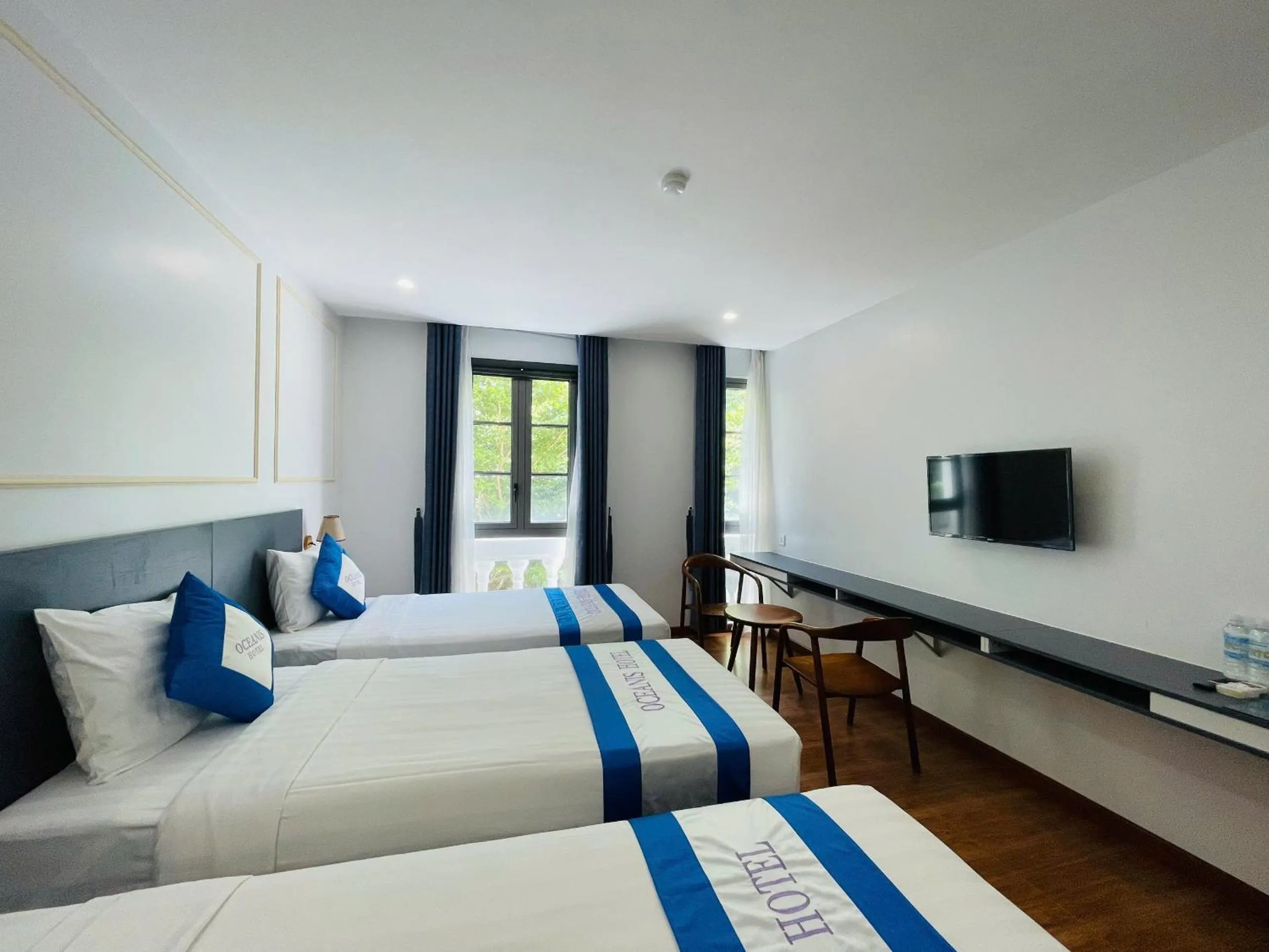 Bed in Oceanis Hotel