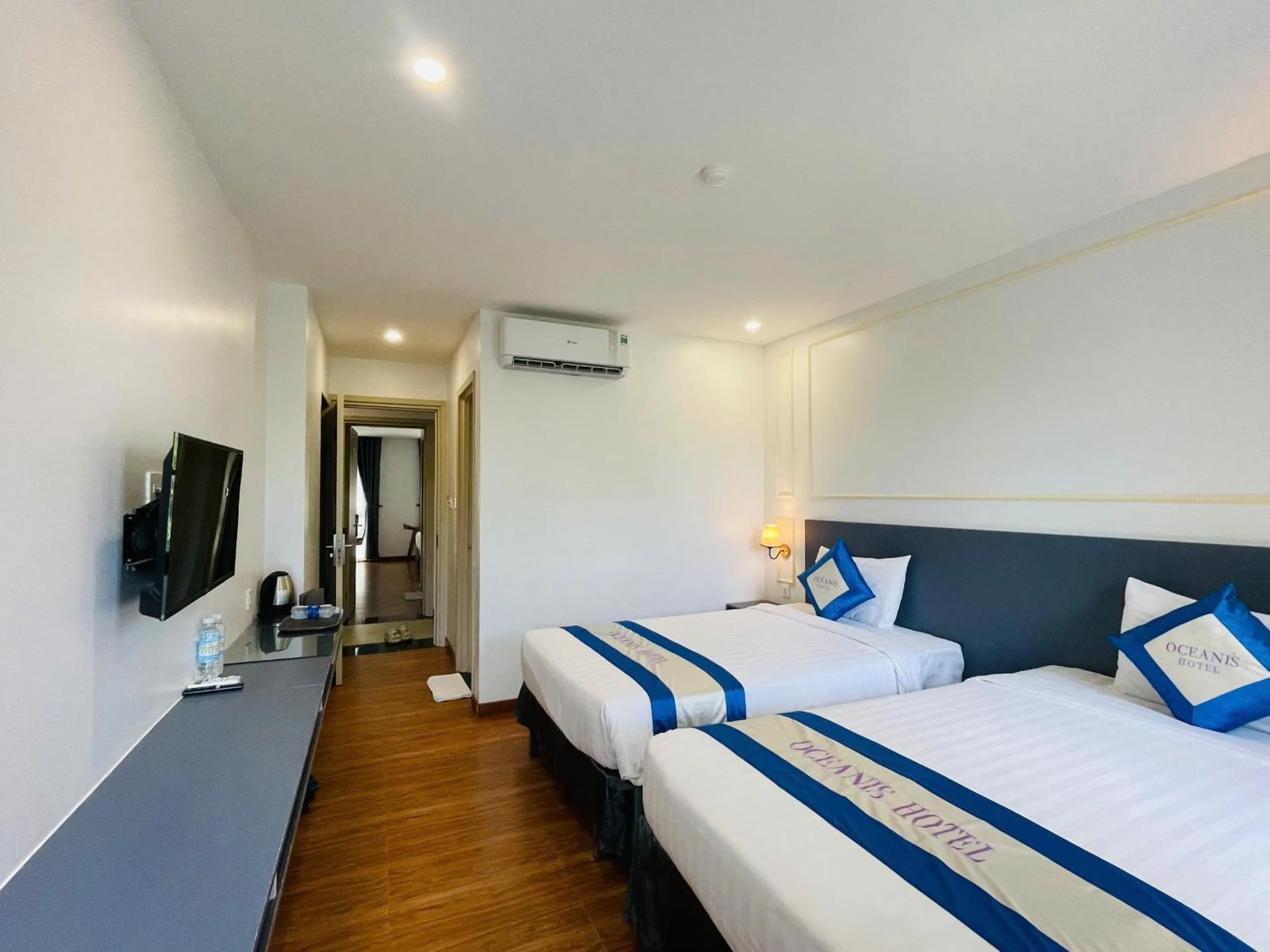 Bed in Oceanis Hotel