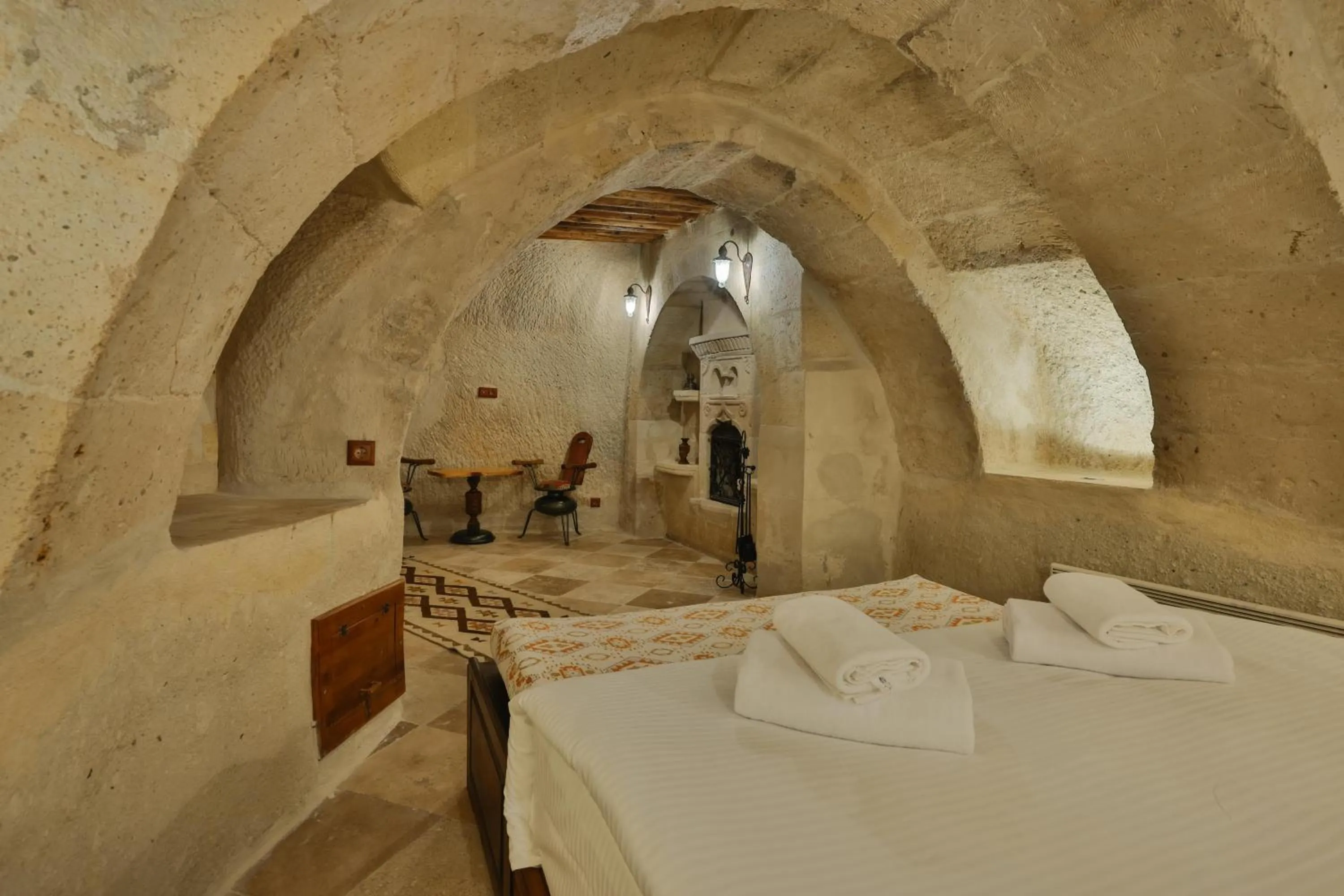 Bed in Nora Cave Hotel