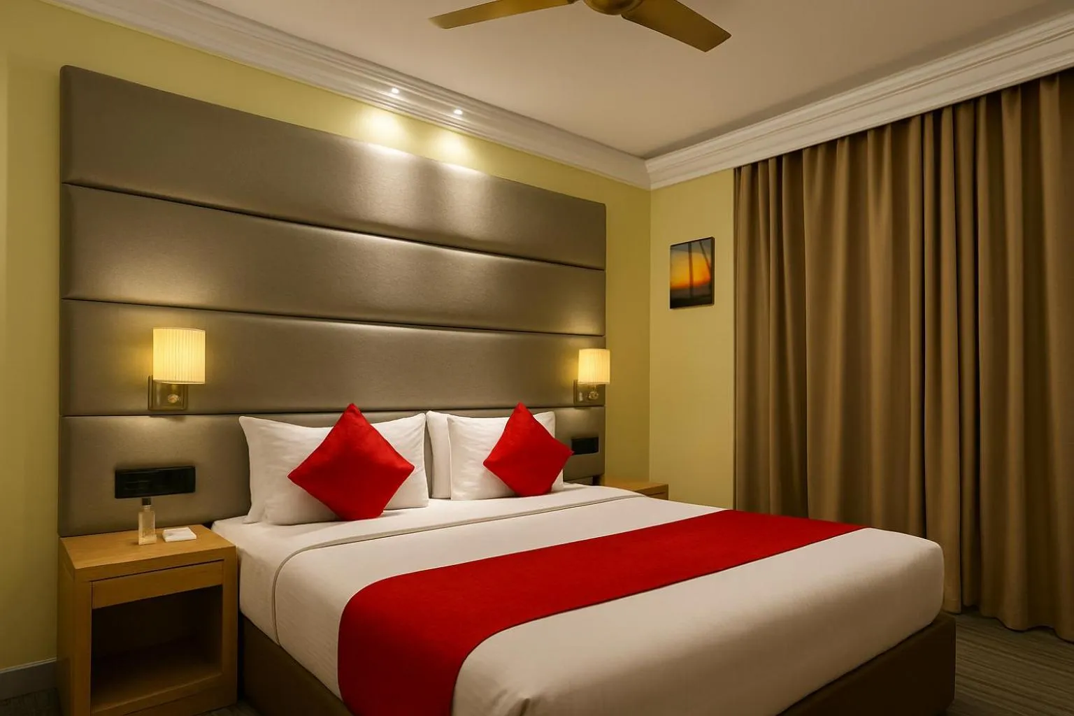 Bed in Coral Grand Beach & Spa