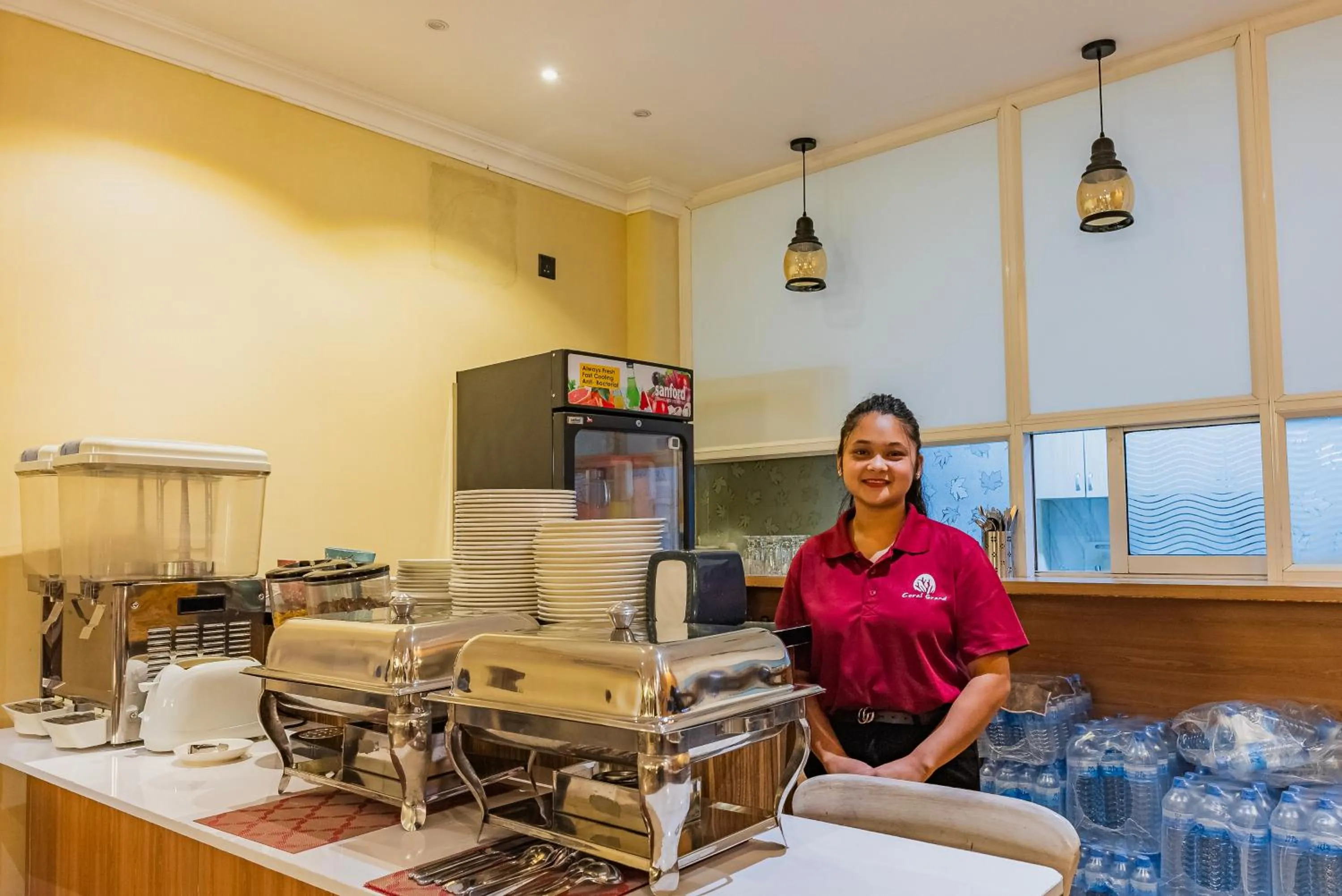 Kitchen or kitchenette in Coral Grand Beach & Spa