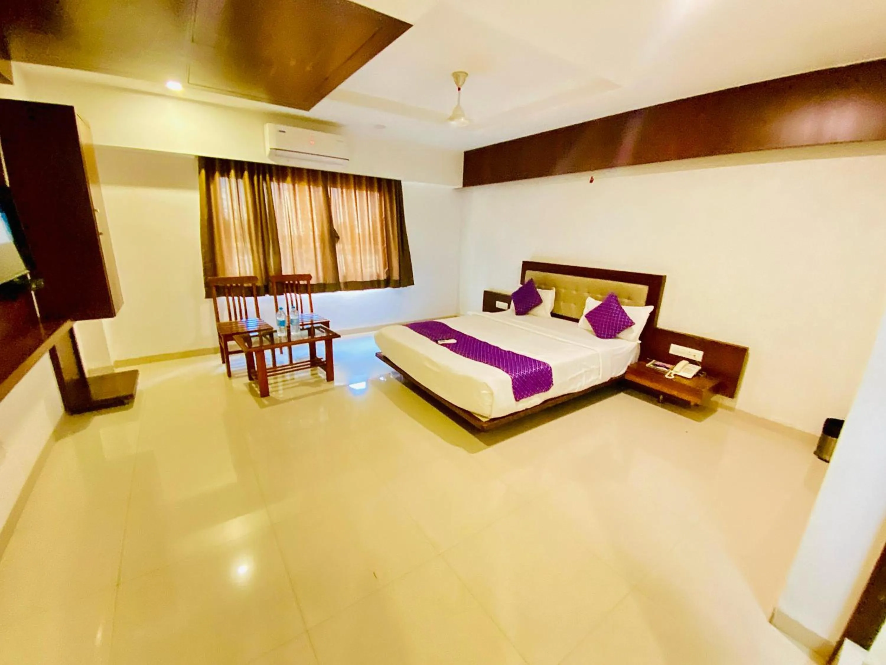 Bed in Pushpak Resort