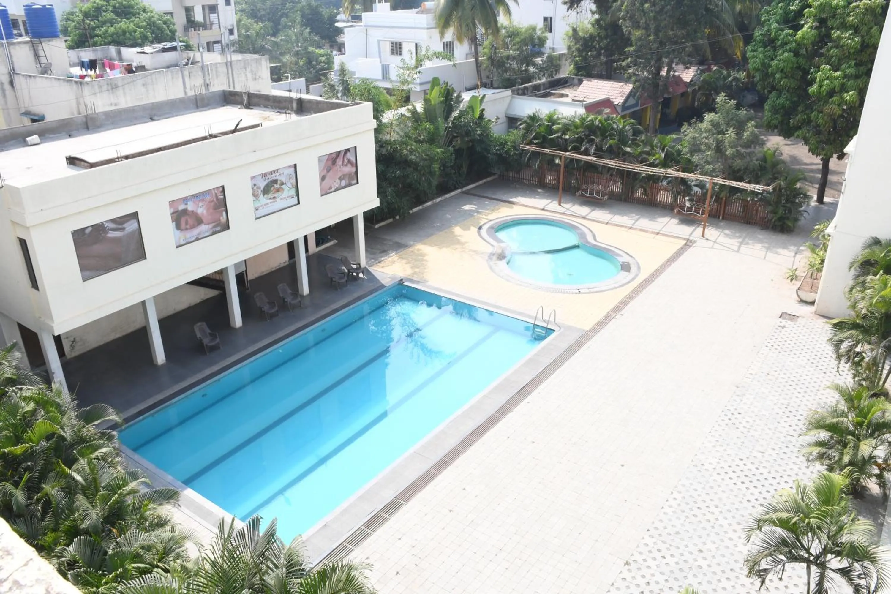 Pool view in Pushpak Resort