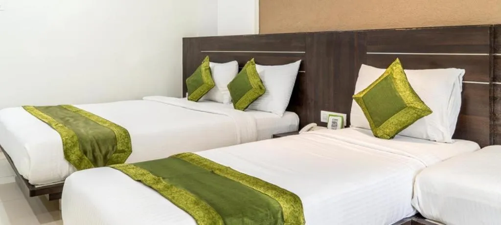 Bed in Pushpak Resort