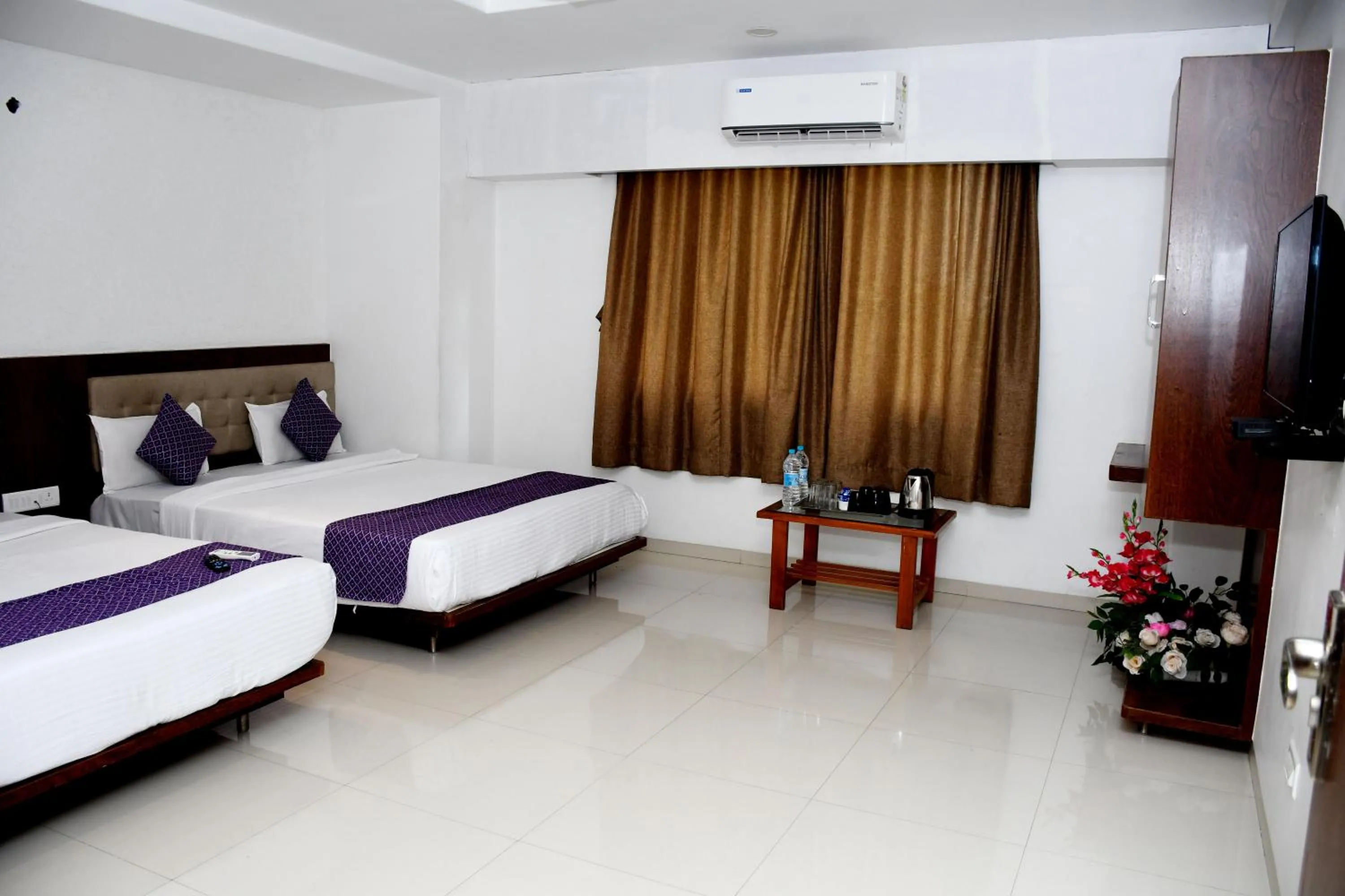 Bed in Pushpak Resort