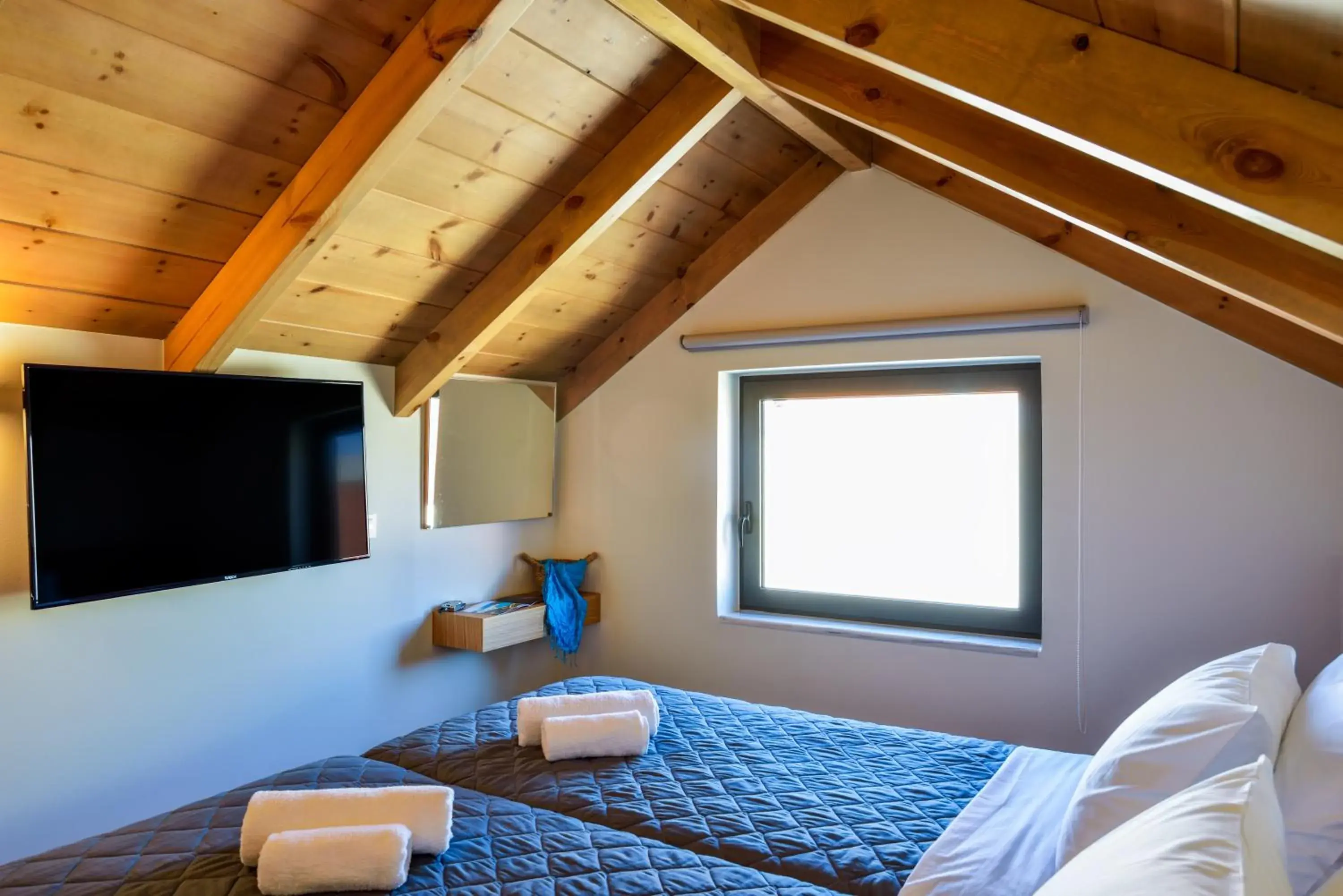 TV and multimedia, Bed in Elia Agia Marina Hotel TV and multimedia, Bed in Elia Agia Marina Hotel