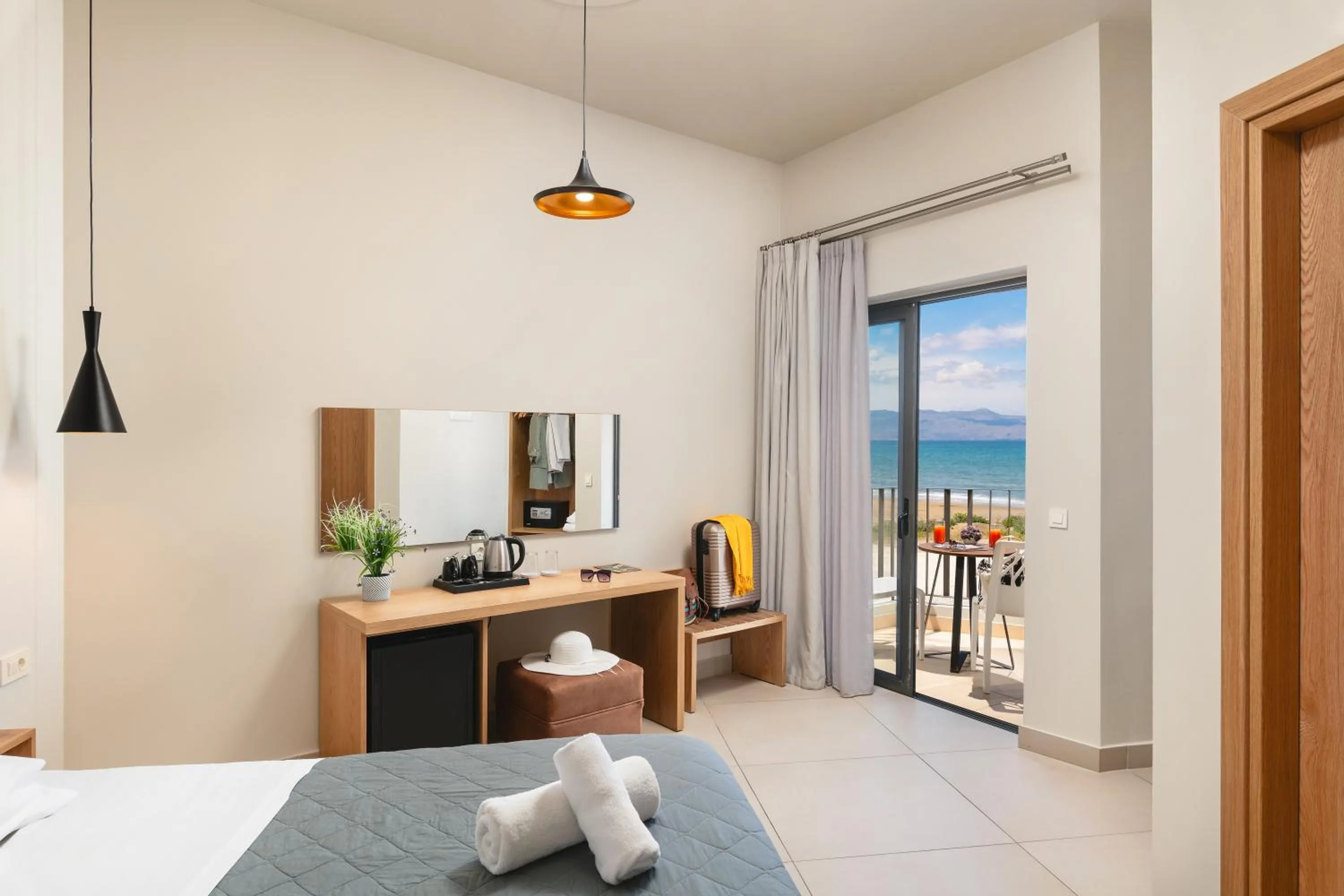 Photo of the whole room, Bed in Elia Agia Marina Hotel