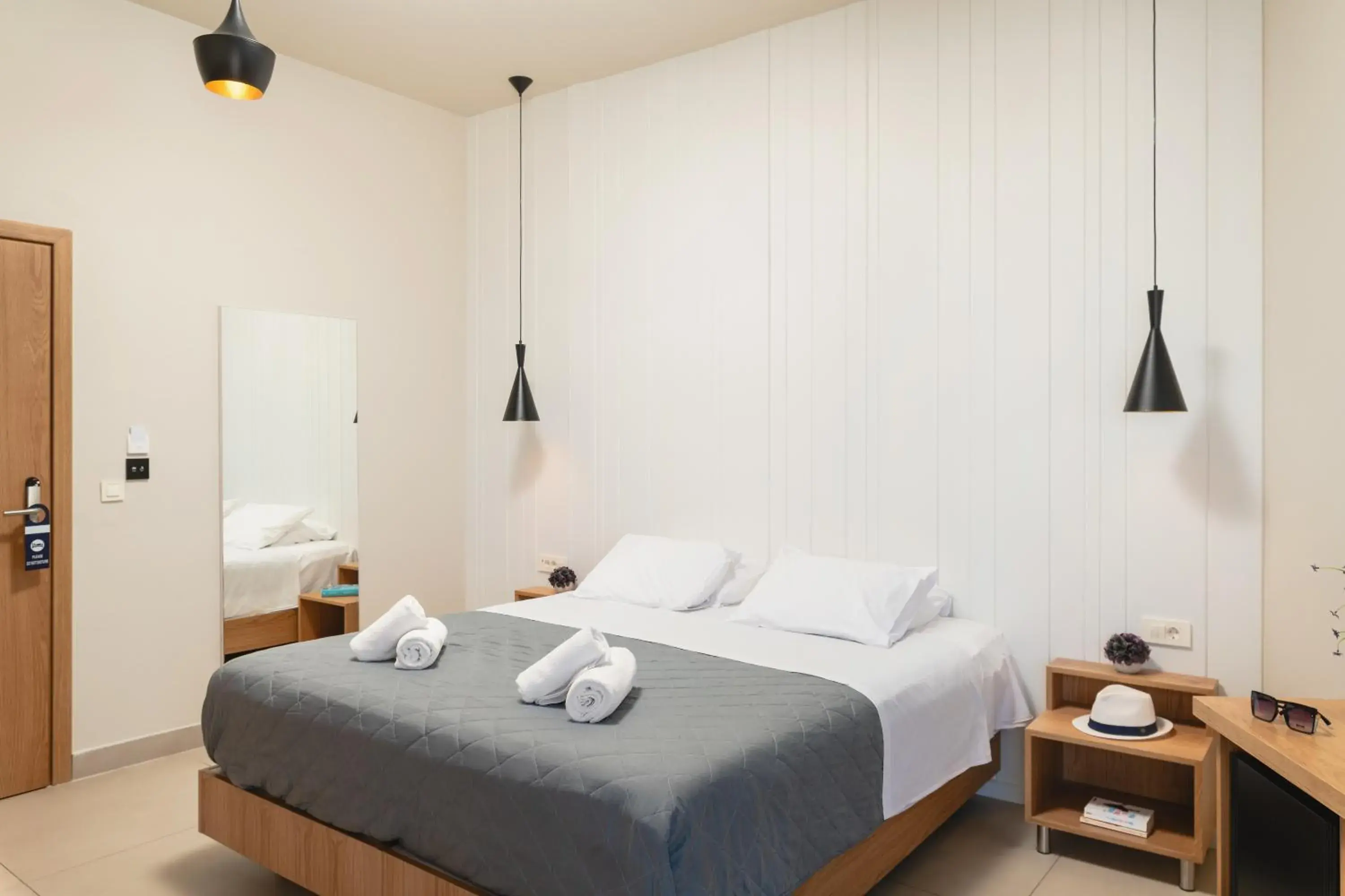 Bed in Elia Agia Marina Hotel Bed in Elia Agia Marina Hotel