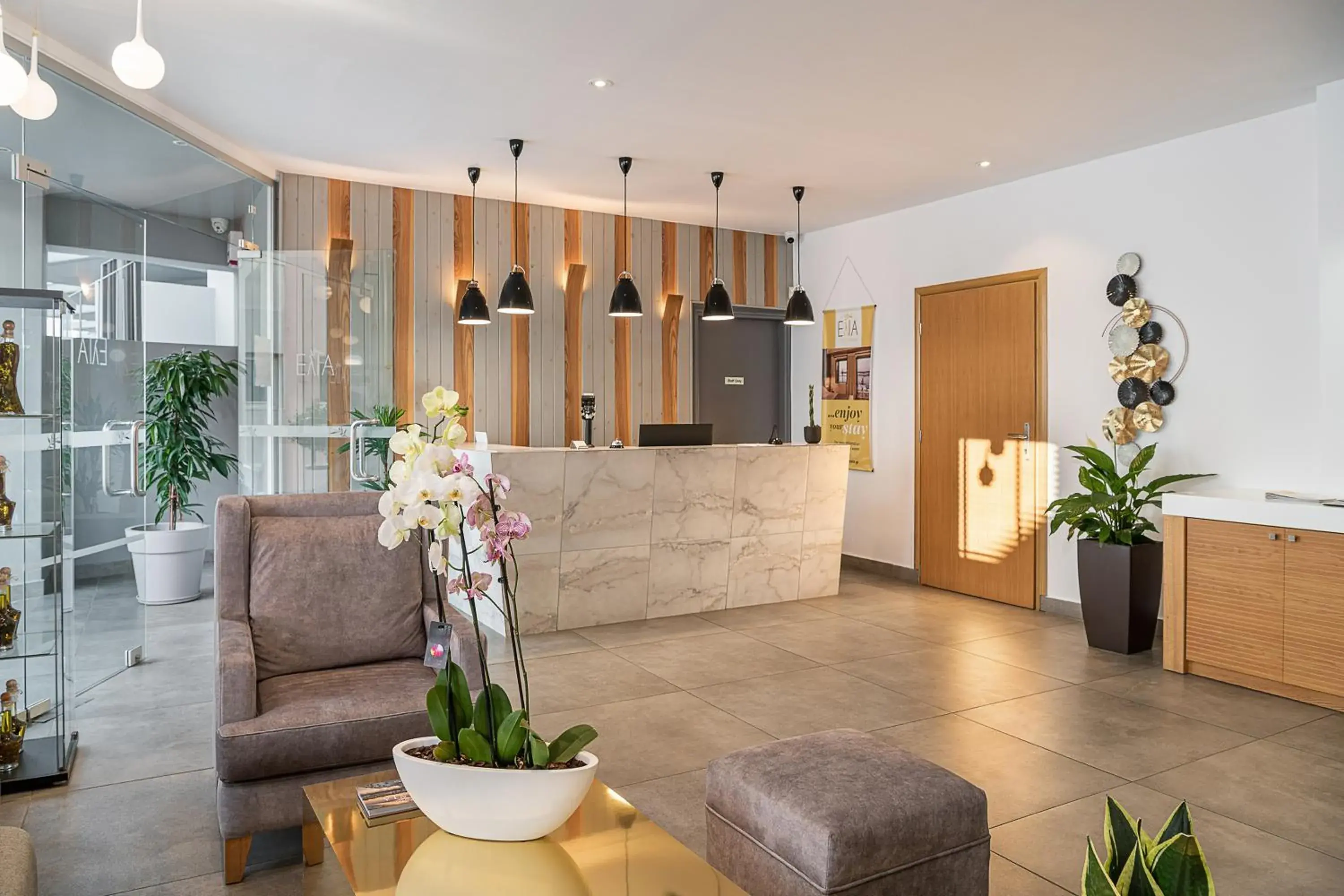 Lobby or reception in Elia Agia Marina Hotel Lobby or reception in Elia Agia Marina Hotel