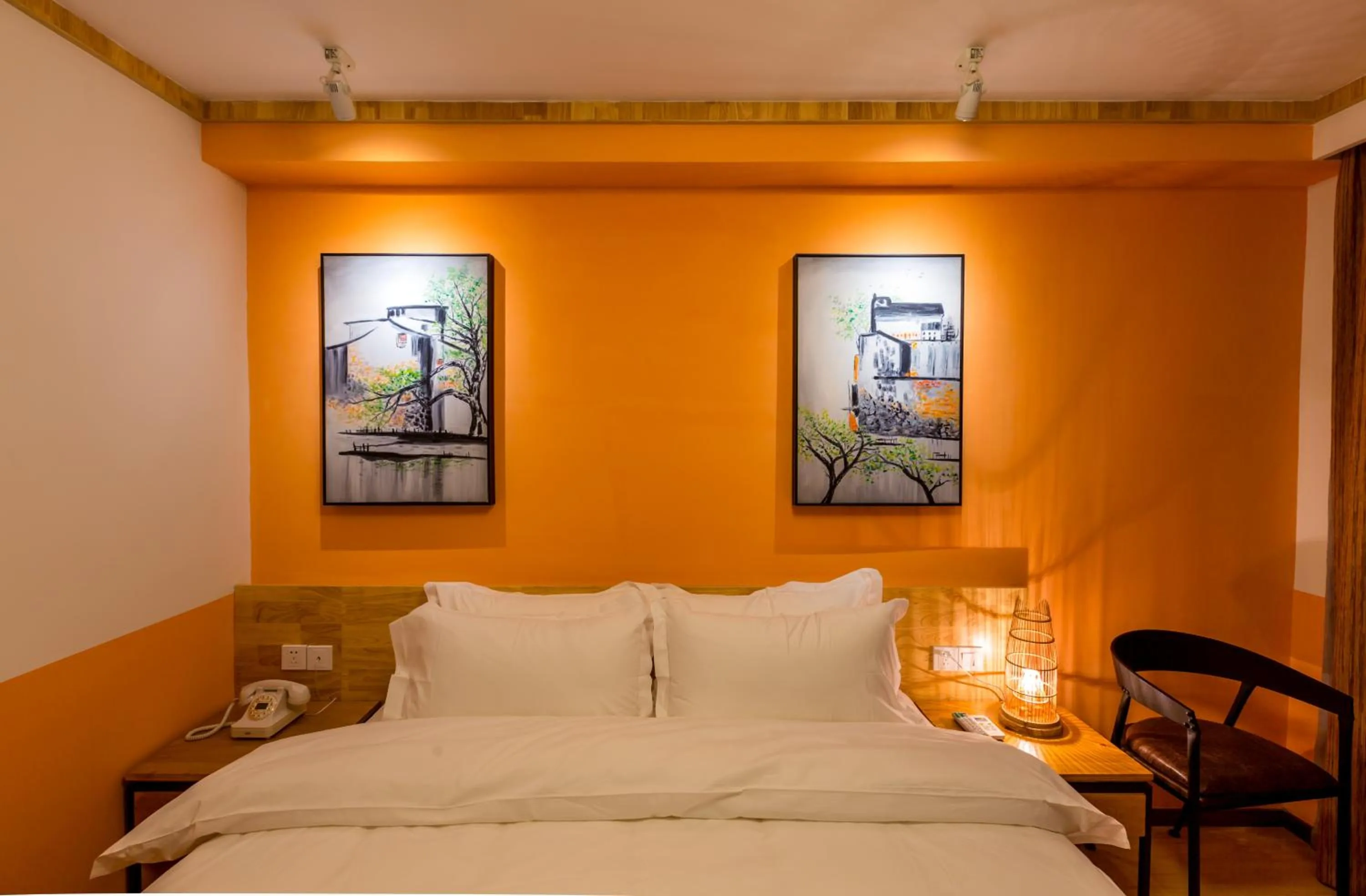 Bedroom in Moon Flower Hotel