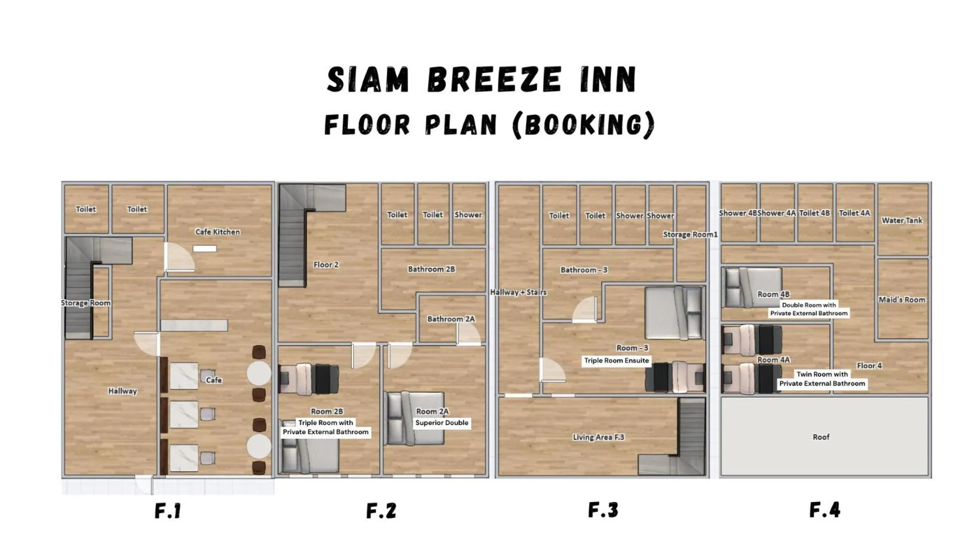 Floor plan in Siam Breeze Inn - Self Check-in