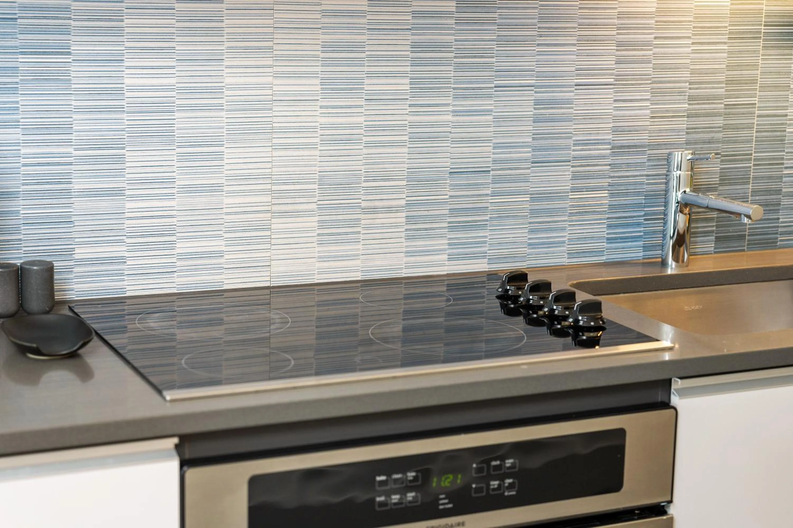 kitchen in Luxury Apartments by Hyatus Downtown Boston