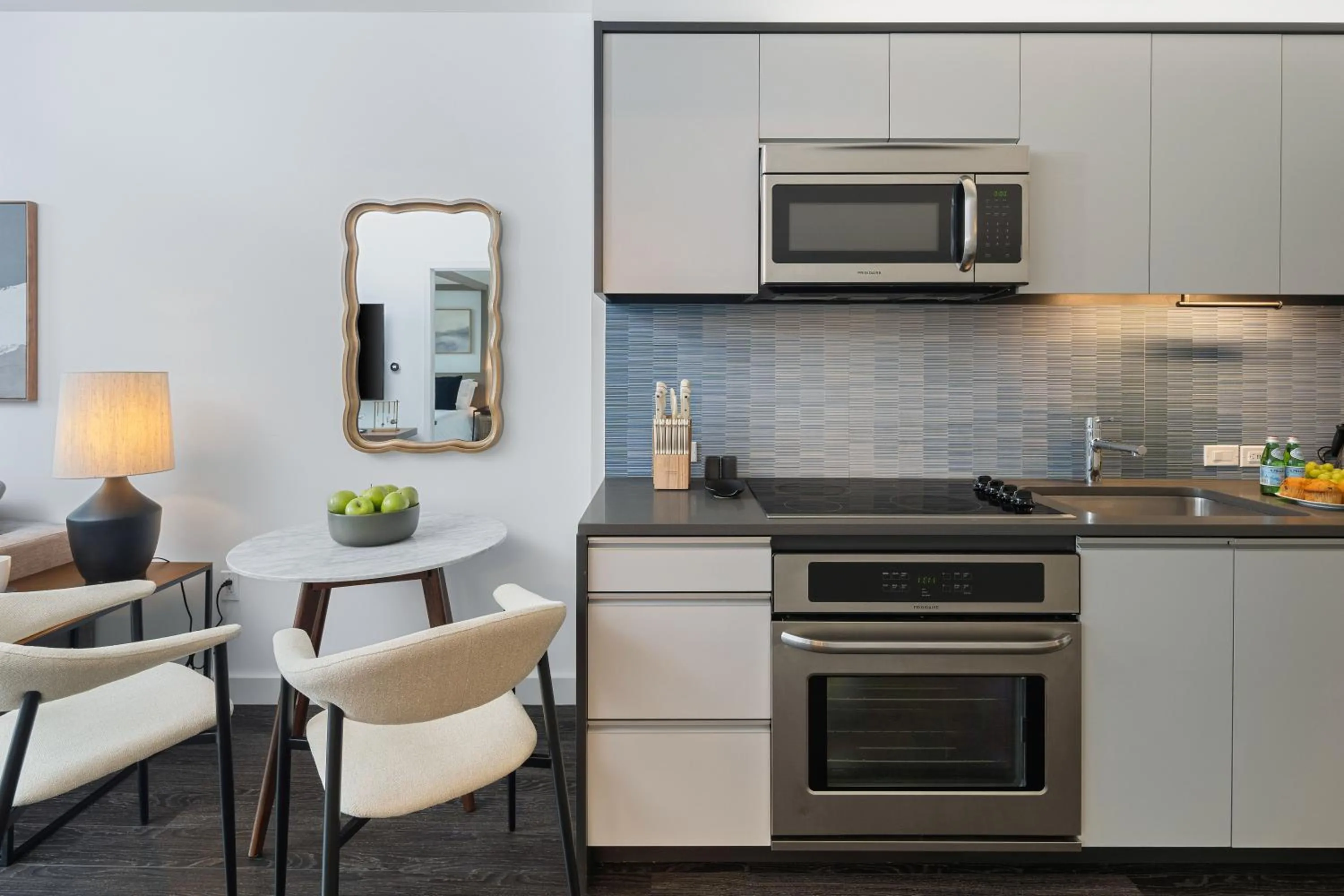 kitchen in Luxury Apartments by Hyatus Downtown Boston