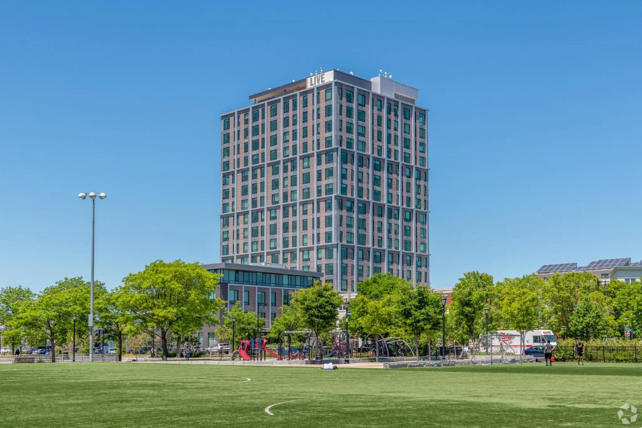 Property building in Luxury Apartments by Hyatus Downtown Boston
