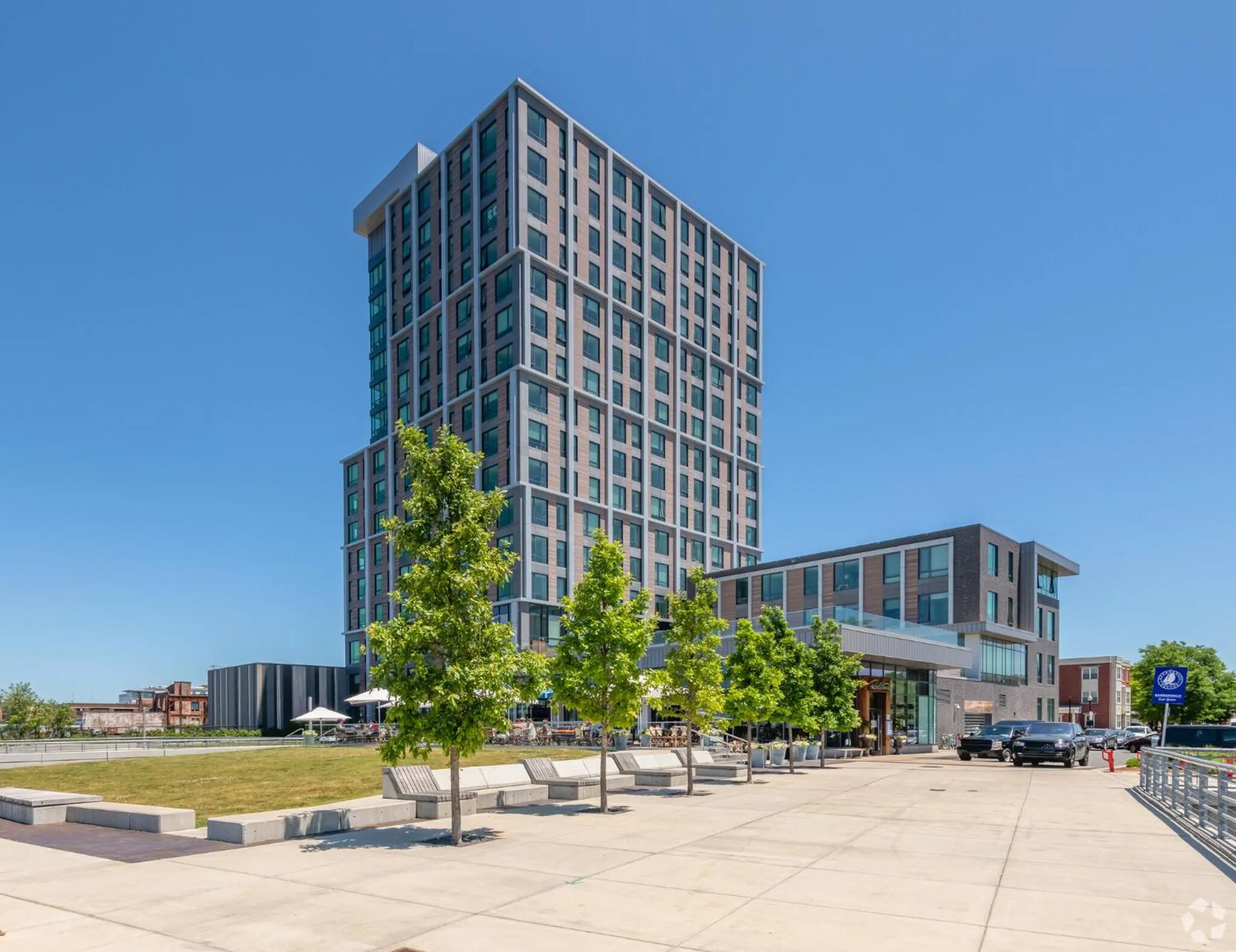 Property building in Luxury Apartments by Hyatus Downtown Boston