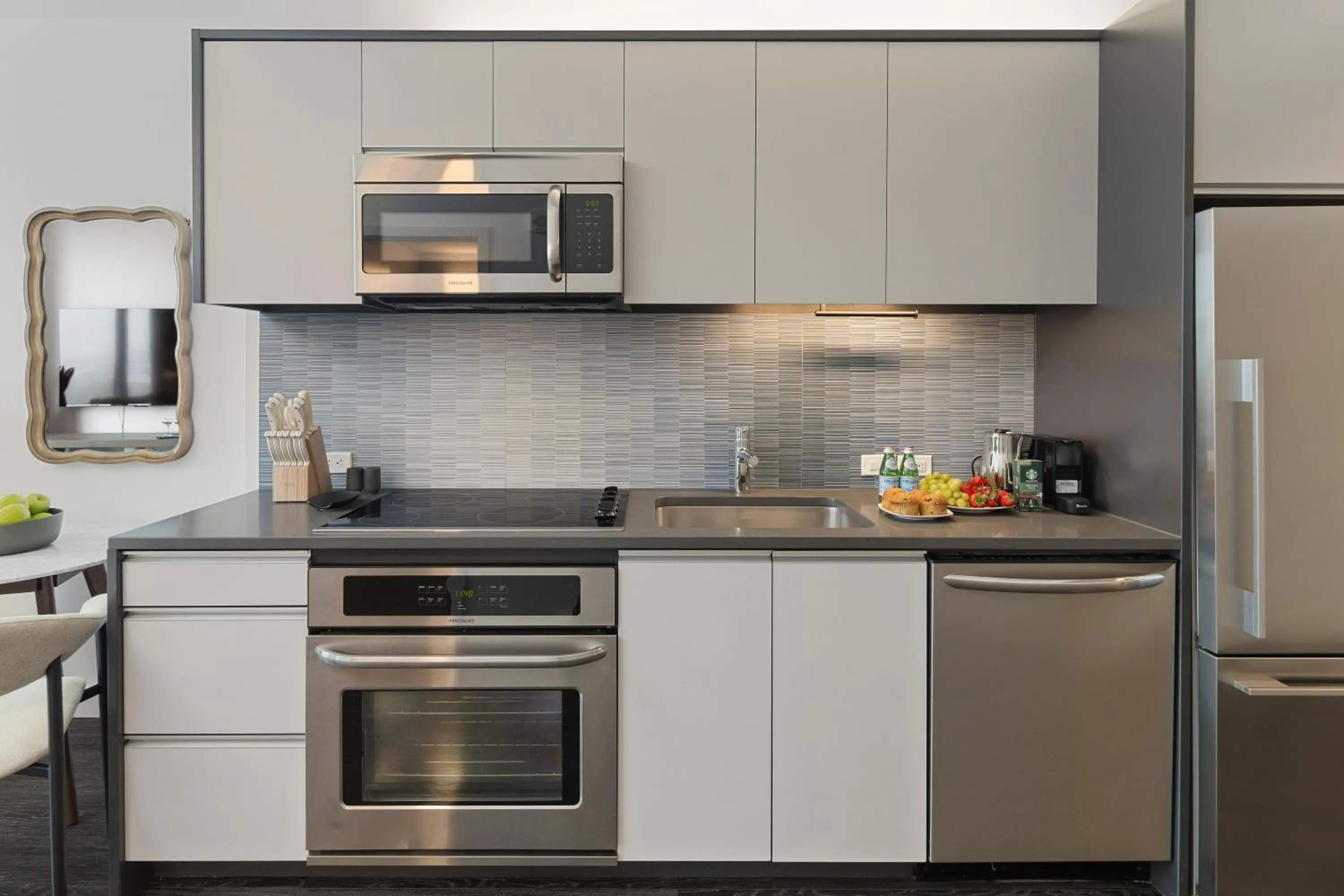 kitchen in Luxury Apartments by Hyatus Downtown Boston