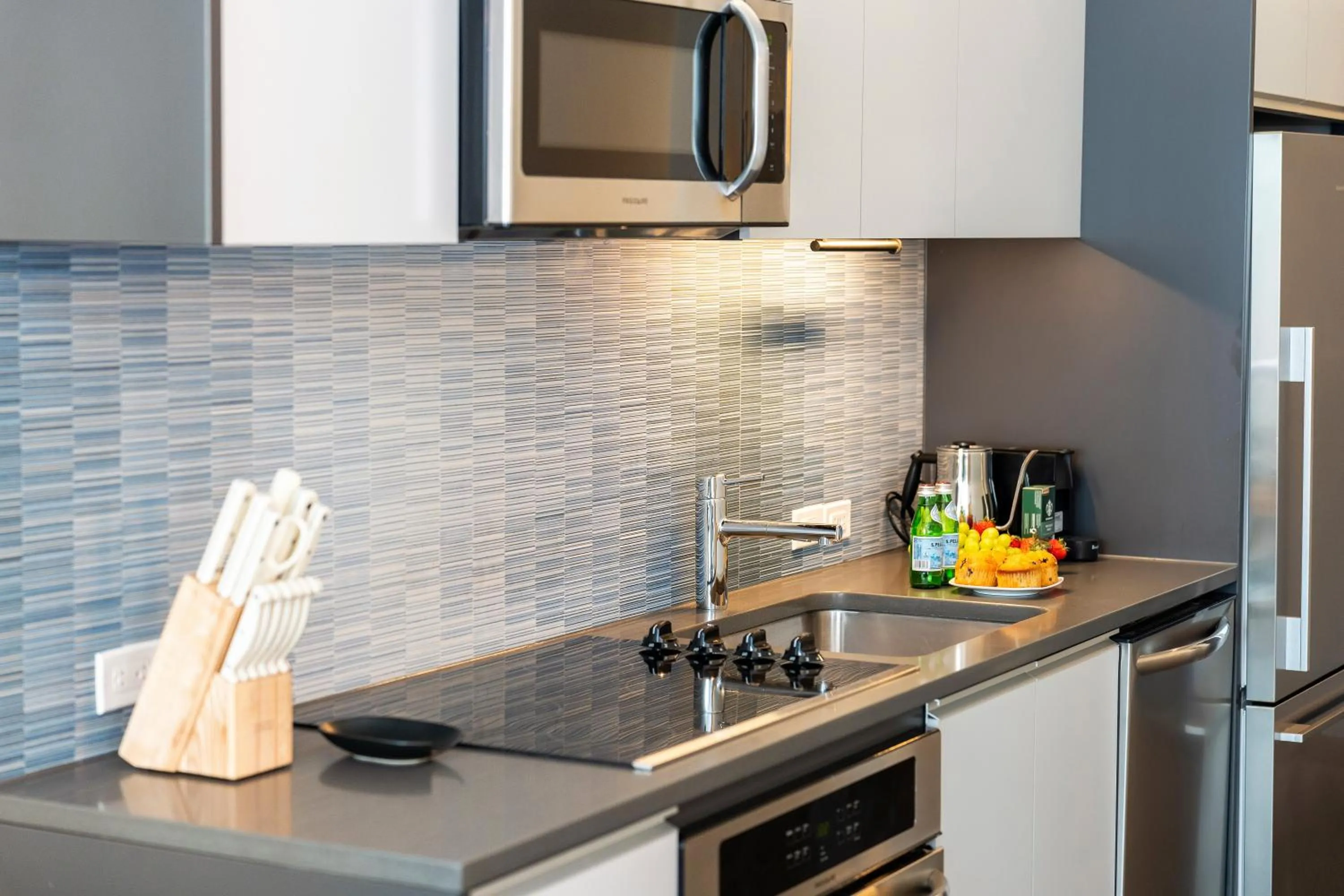 kitchen in Luxury Apartments by Hyatus Downtown Boston