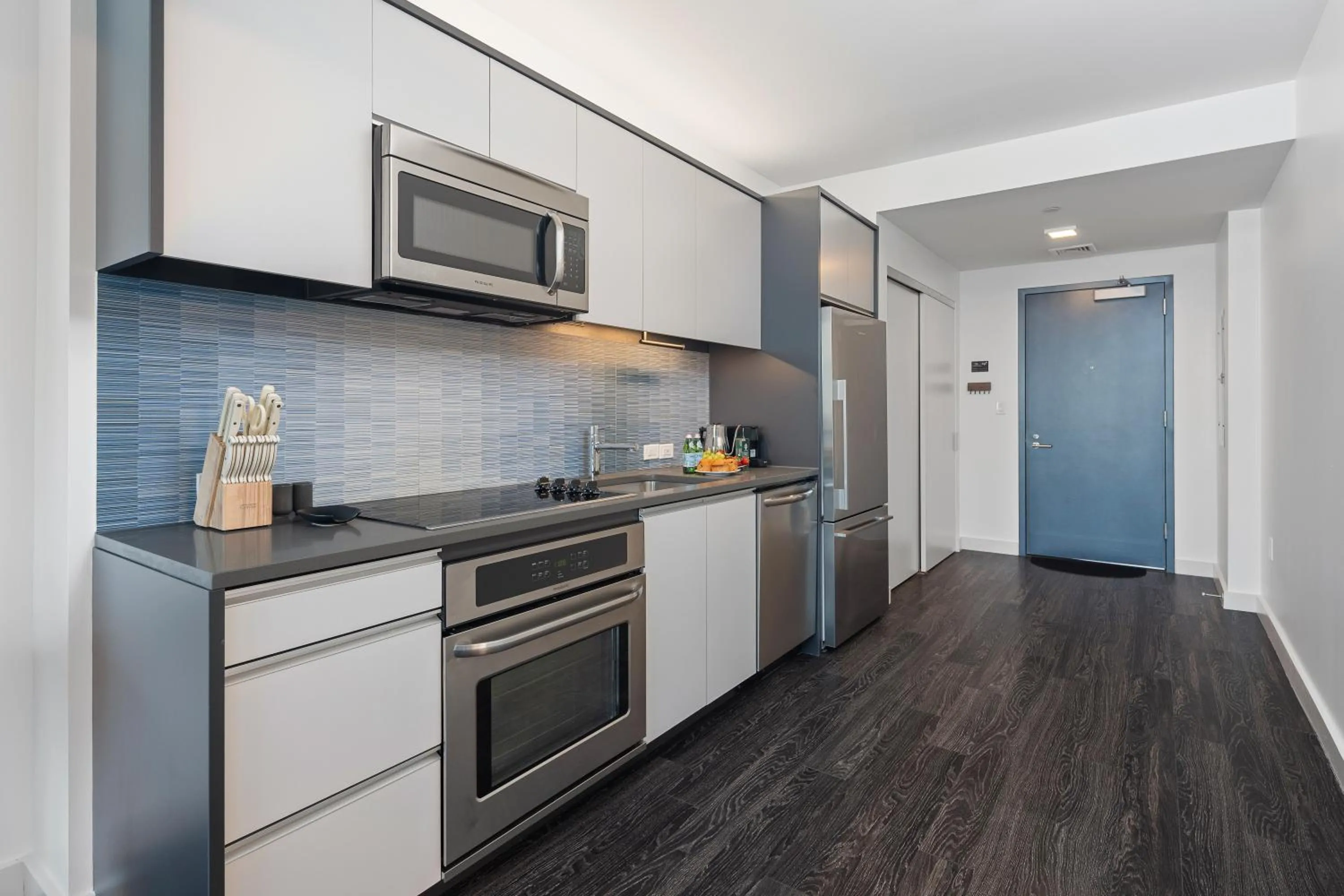 kitchen in Luxury Apartments by Hyatus Downtown Boston