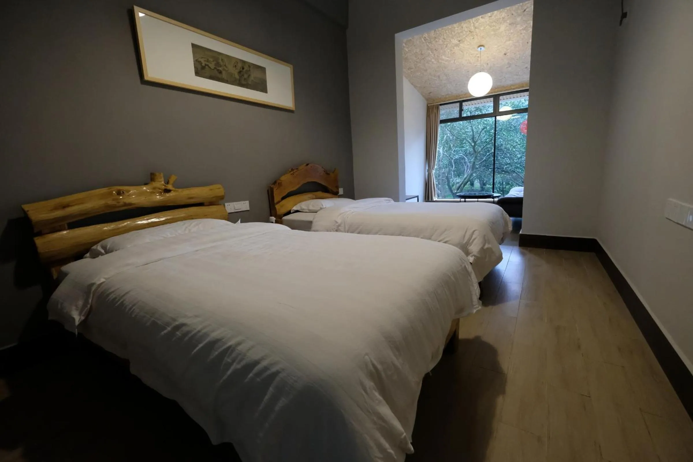 Twin Room with Mountain View in Nirvana Organic Farm Inn
